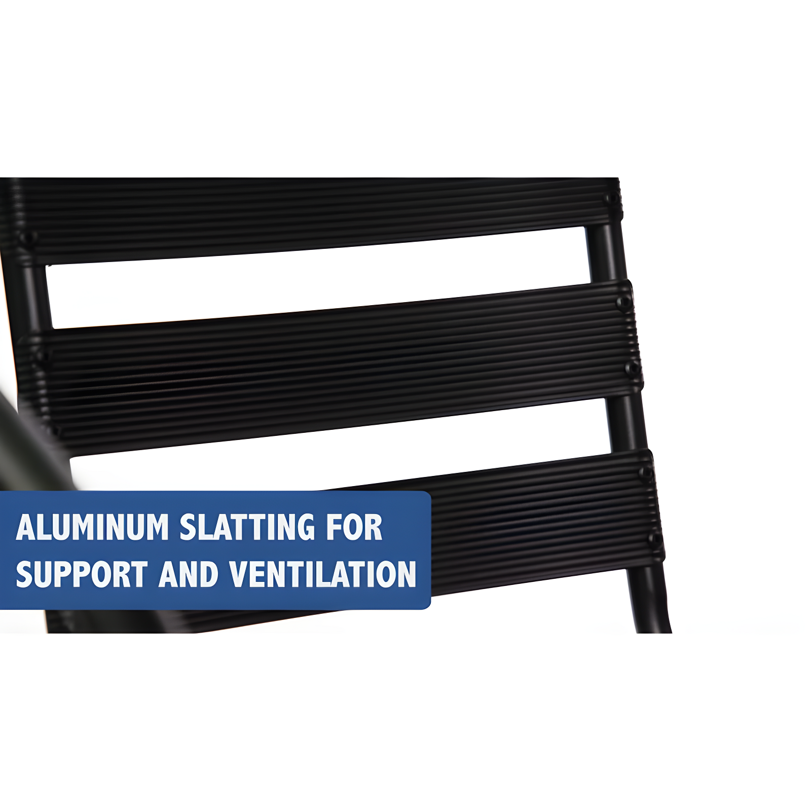 Flash Furniture Black Metal Restaurant Stack Chair with Aluminum Slats