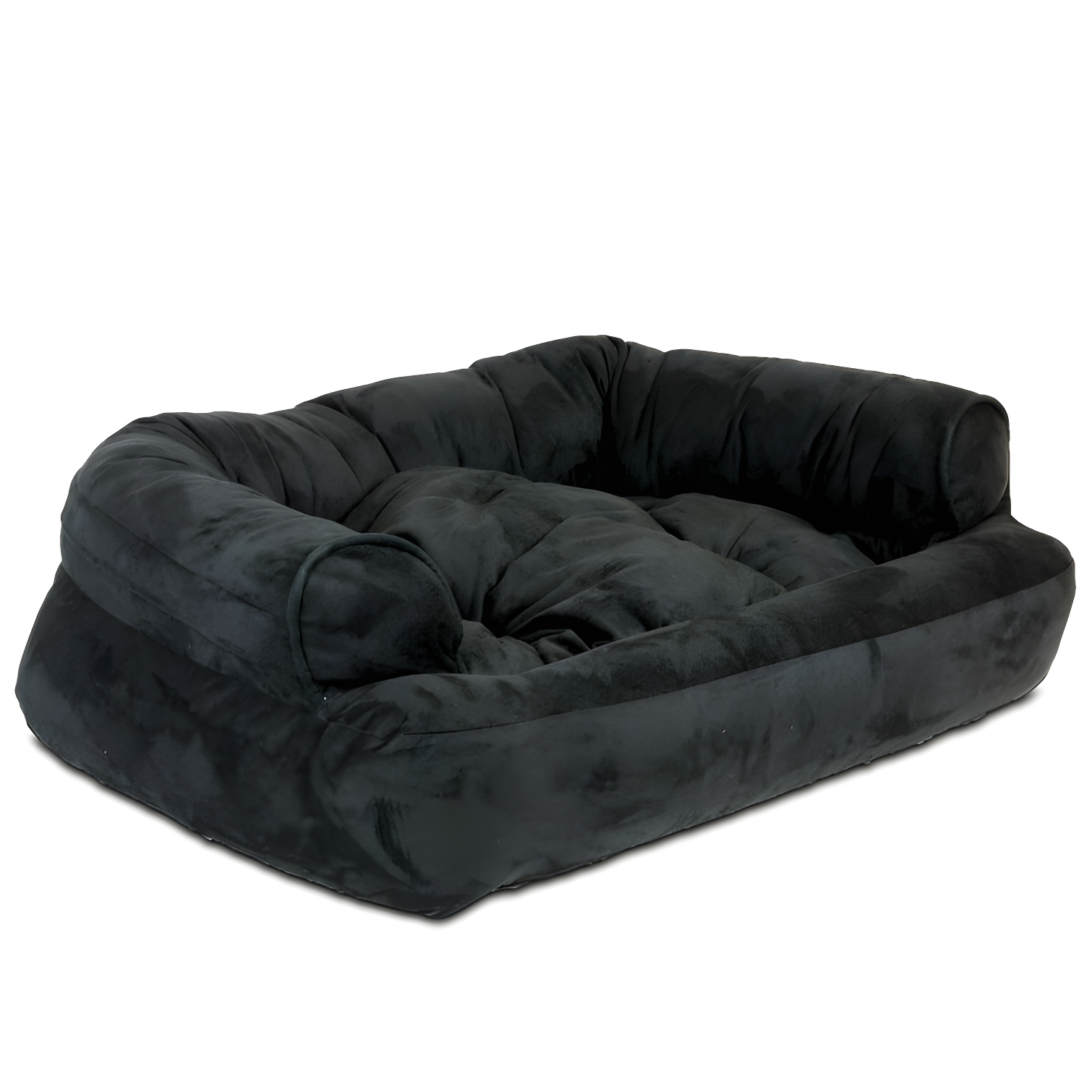 Snoozer Luxury Microsuede Overstuffed Bolster Dog Sofa