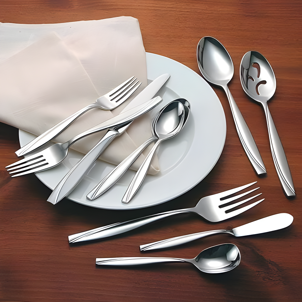 Oneida Modern Pillar Oneida Camlynn Everyday Flatware Dinner Forks, 18/0 Stainless Steel (Set of 4)