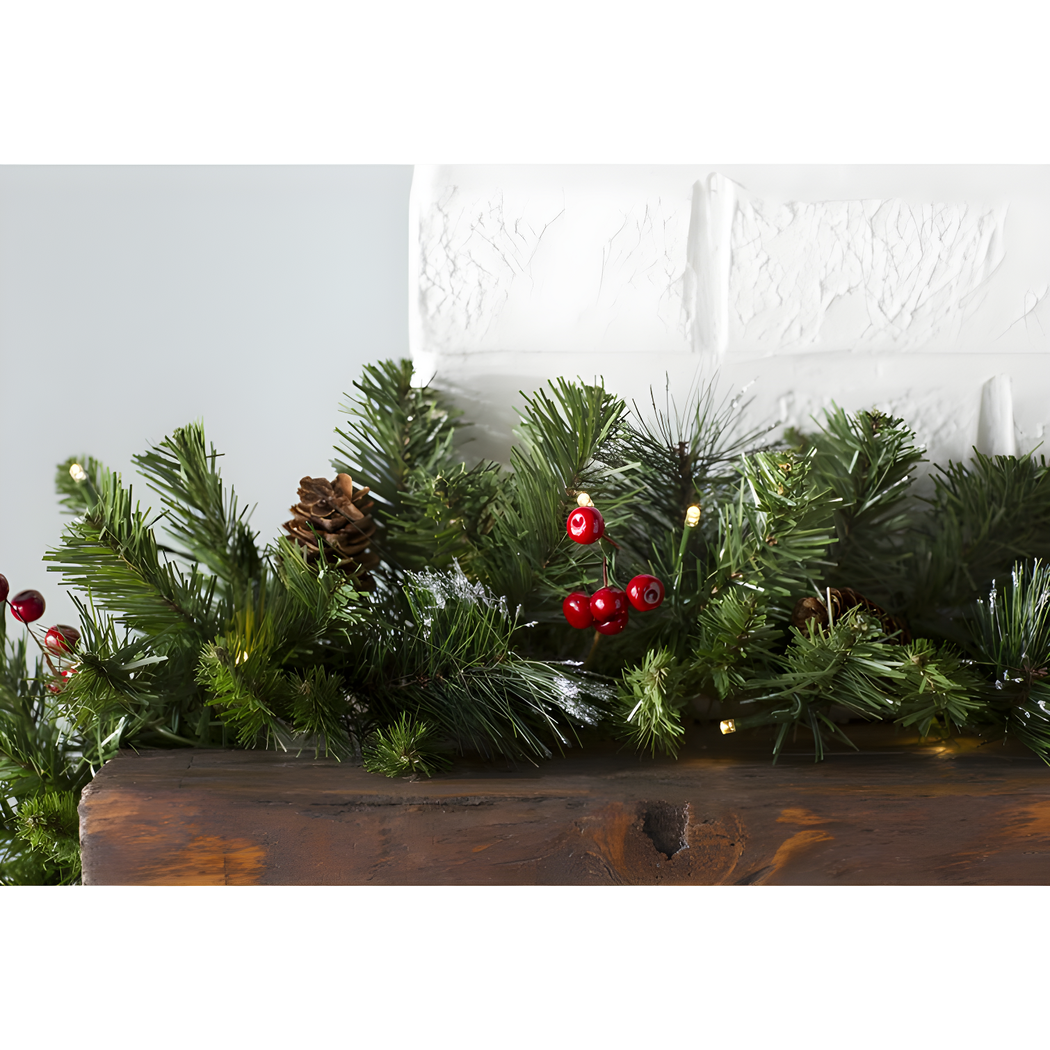 National Tree Company 9ft. Crestwood Spruce Garland with Clear Lights
