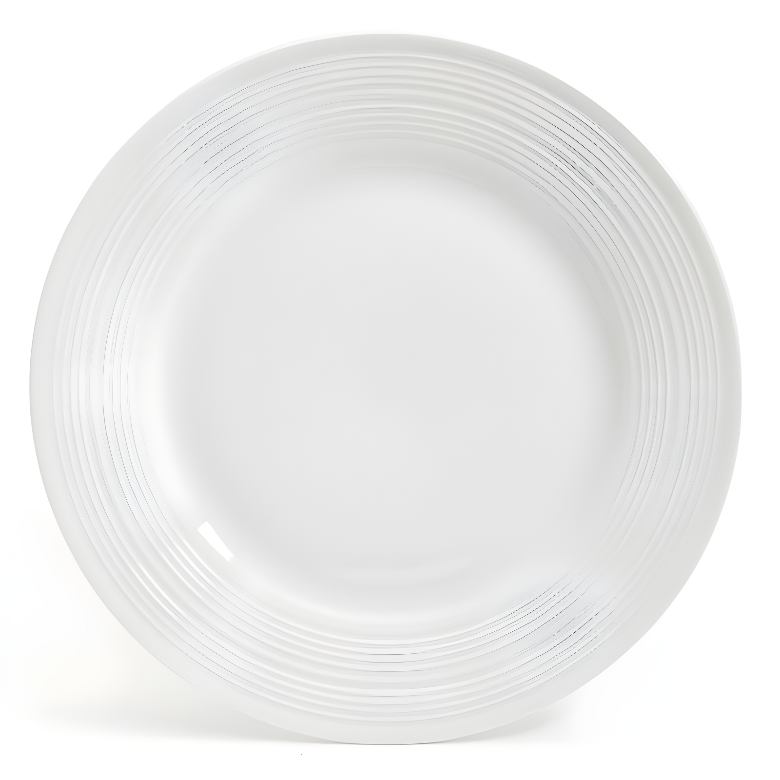 Gibson Home Embossed Buffet 16 Piece Ceramic Dinnerware Set in White