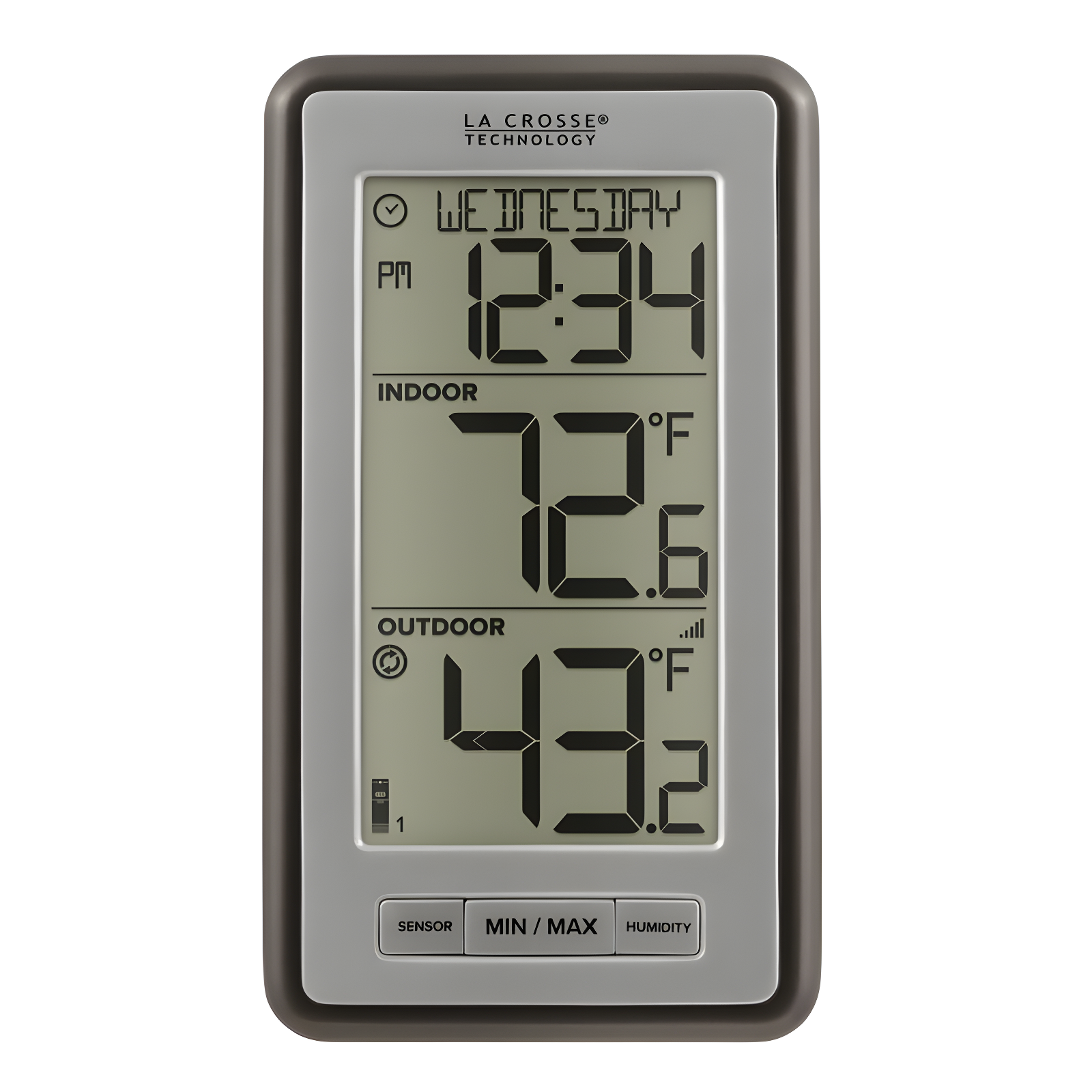 La Crosse Technology Wireless Weather Stations 5.86'' Wireless Outdoor Clock Thermometer