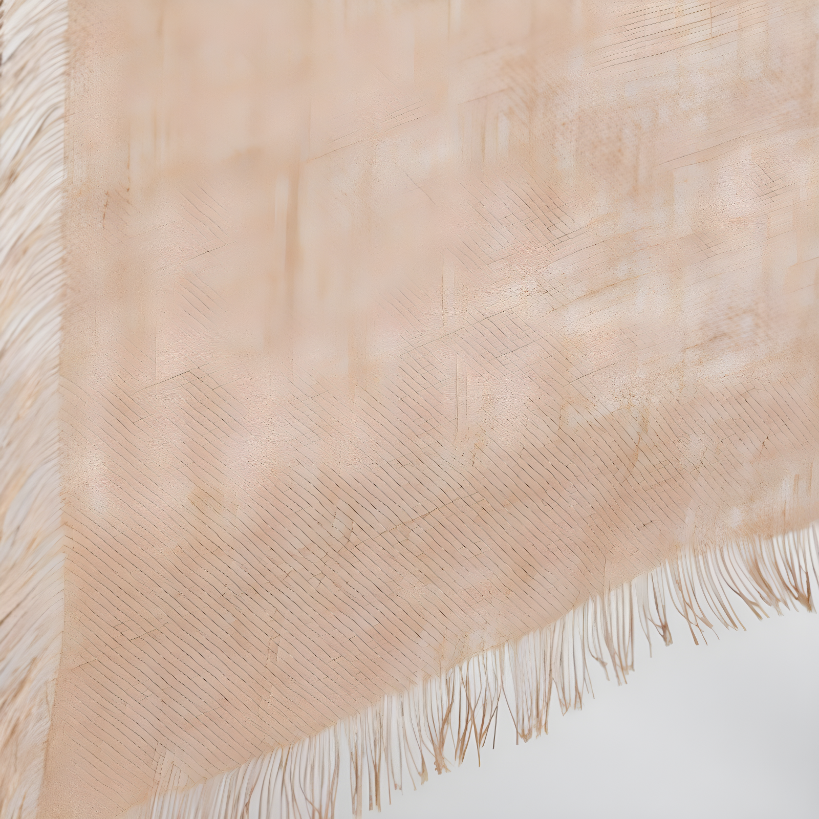 Fringed Jute Runner Natural (20"x70"): Saro Lifestyle, Woven Texture, Playful Edges, Rustic Charm