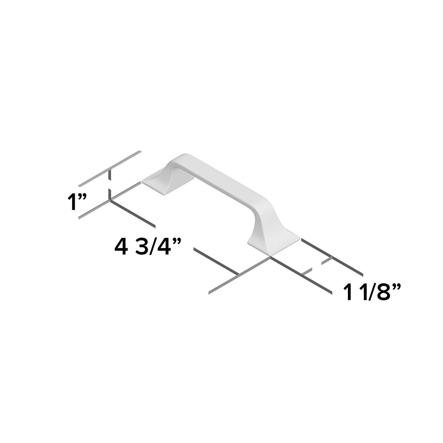 Forge Kitchen Cabinet Handles, Solid Core Drawer Pulls for Cabinet Doors, 3"