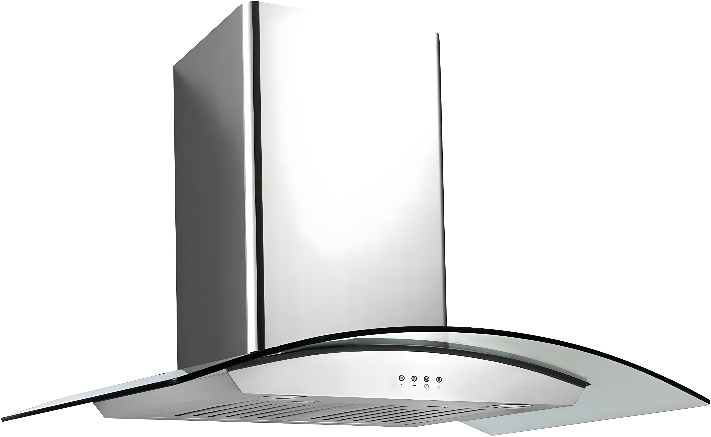 Ancona AN0111-3604 Tornado II 36" 600 CFM Ducted Wall Mount Glass Canopy Range Hood in Stainless Steel