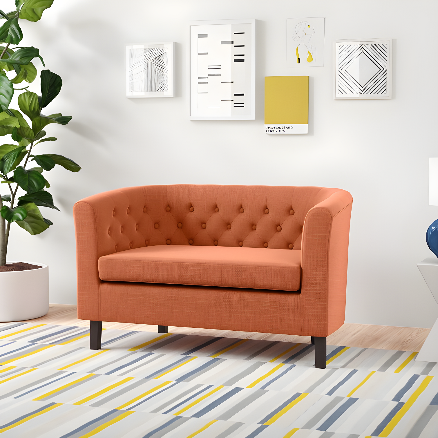 Modway Prospect Upholstered Fabric Loveseat