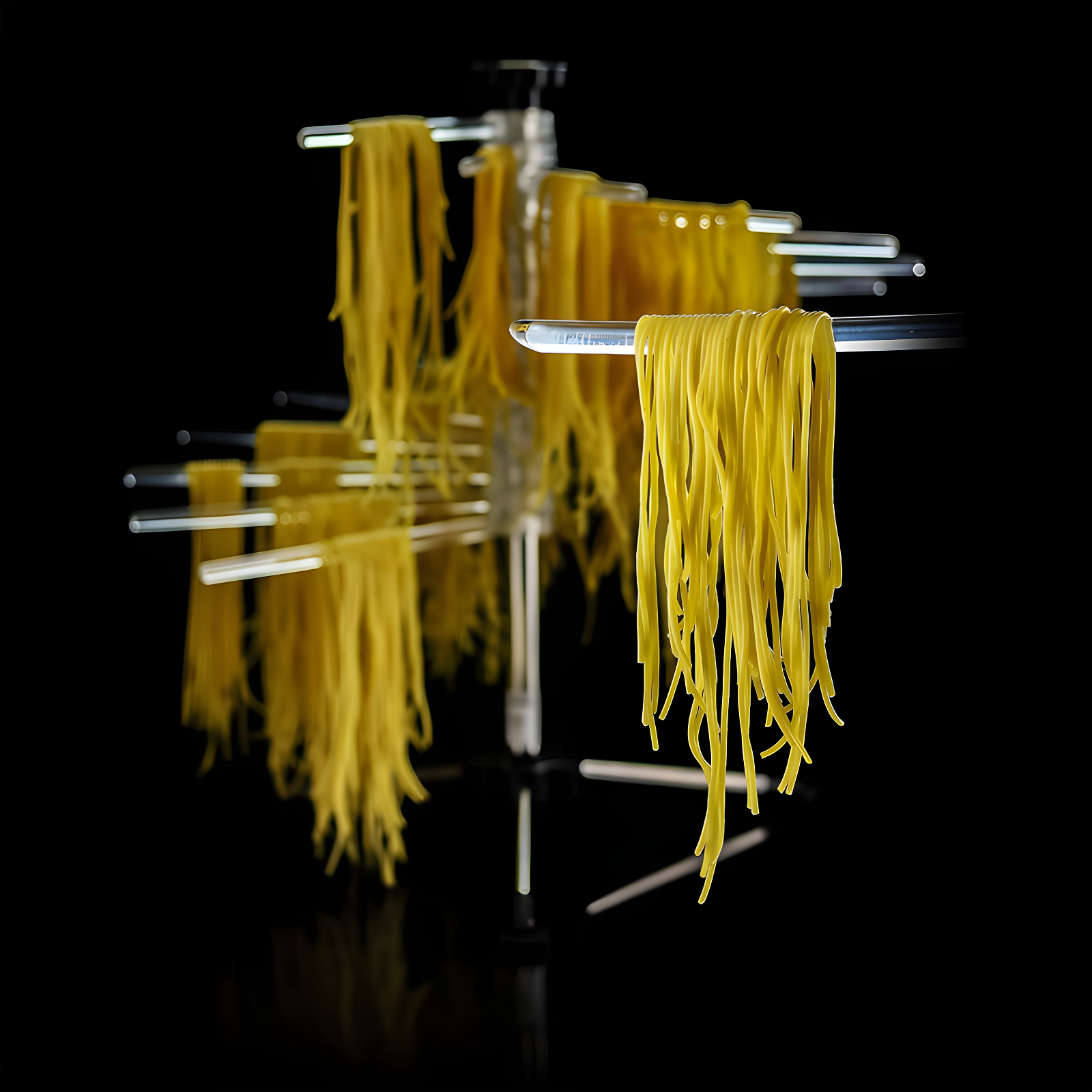 Ovente OVENTE Collapsible Pasta Drying Rack with BPA-Free Acrylic Rods, Spaghetti and Noodle Dryer Rack, Easy Storage Compact and Quick Set-Up for Home Use Perfect for Homemade Noodle and Pasta ACPPA900C