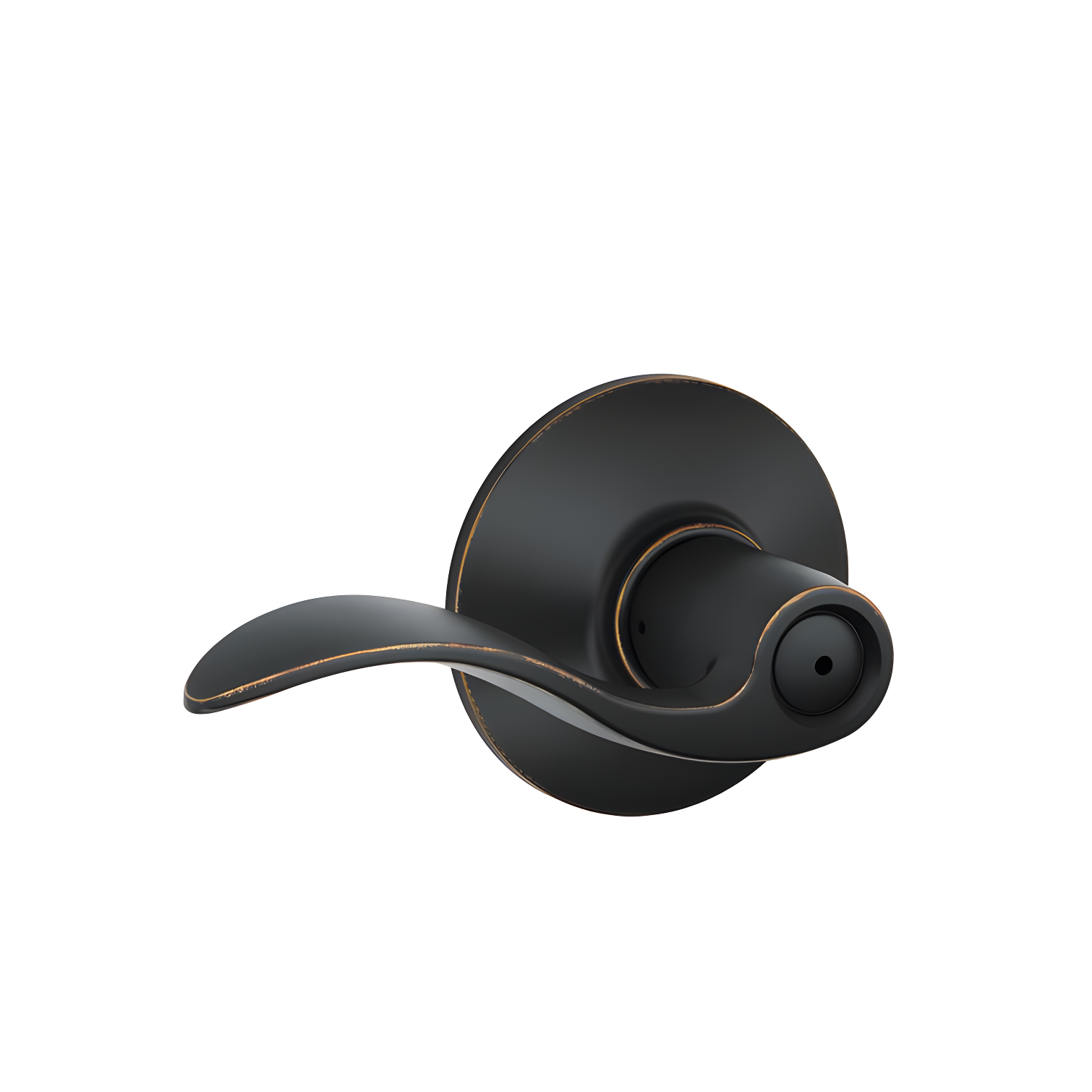 Accent Privacy Door Lever with Rosette