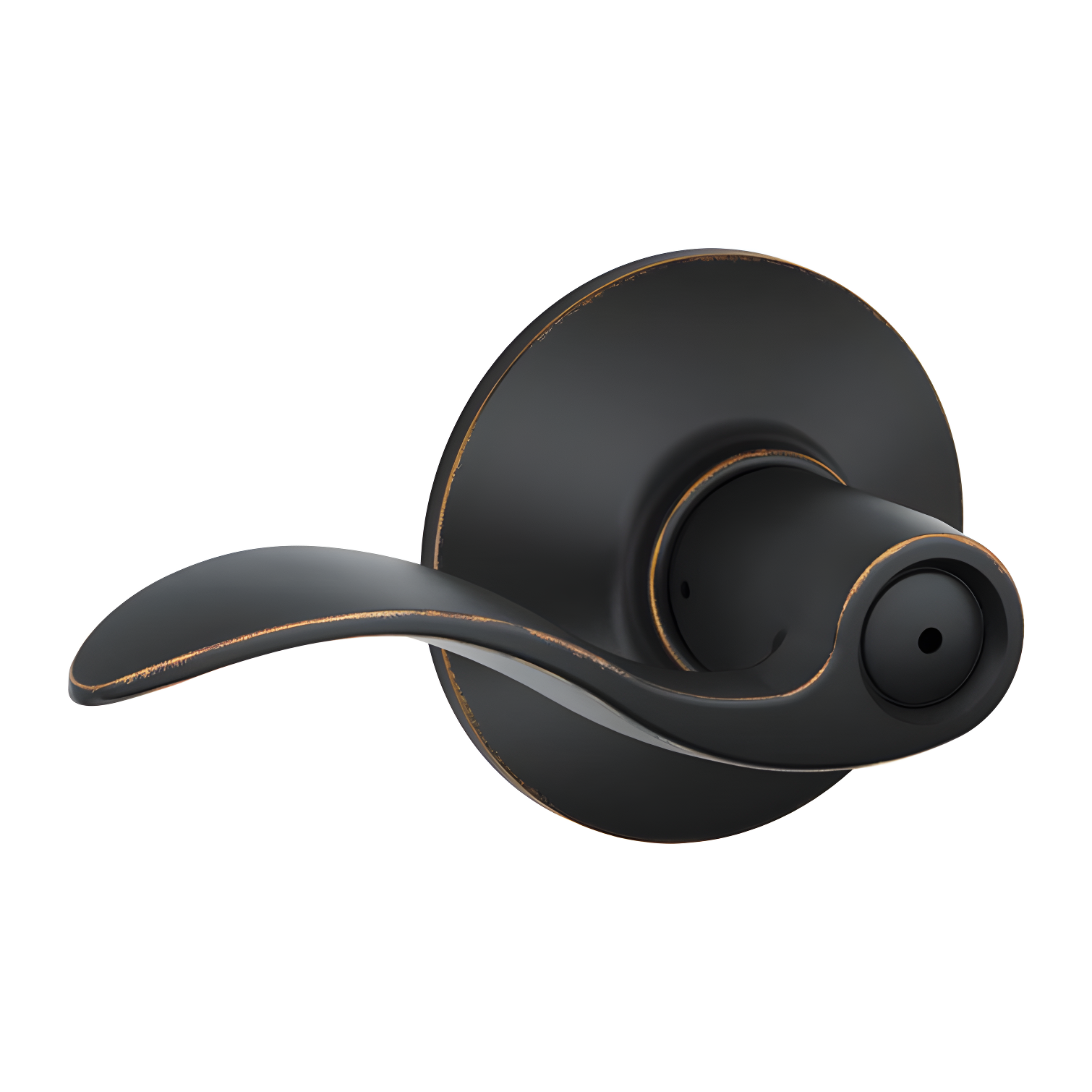 Accent Privacy Door Lever with Rosette