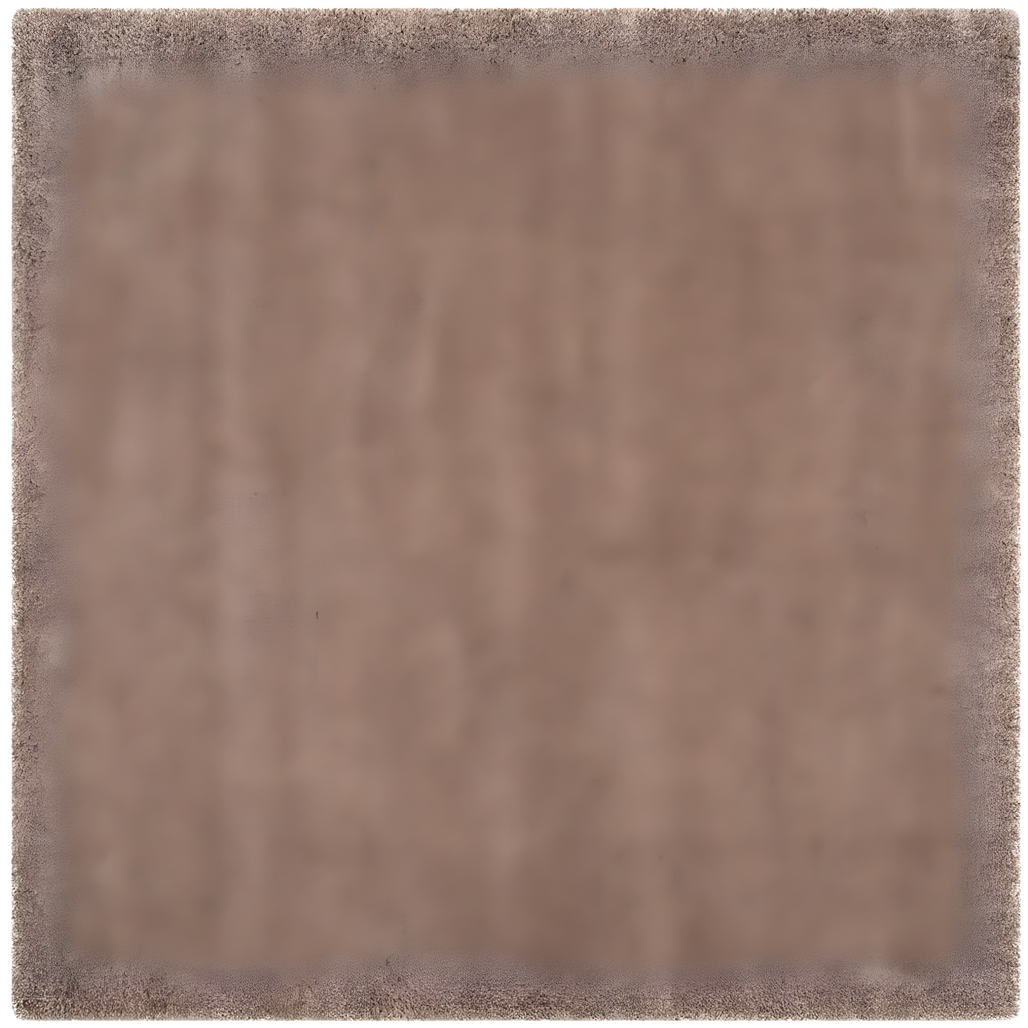 SAFAVIEH California Solid Plush Shag Area Rug, Taupe, 5'3" x 5'3" Square