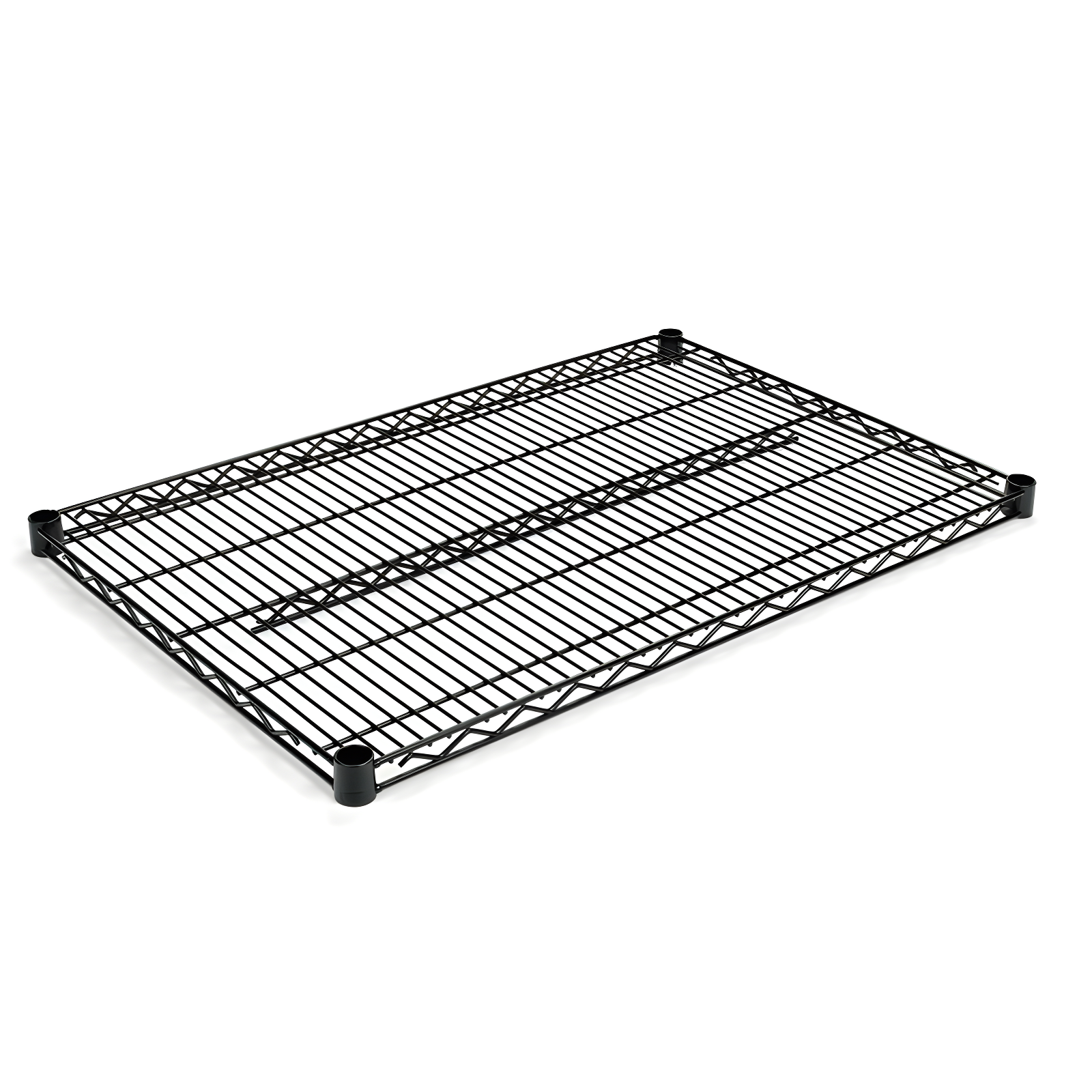 Two-Shelve 36" W x 24" D Wire Shelving Extra Shelves in Black