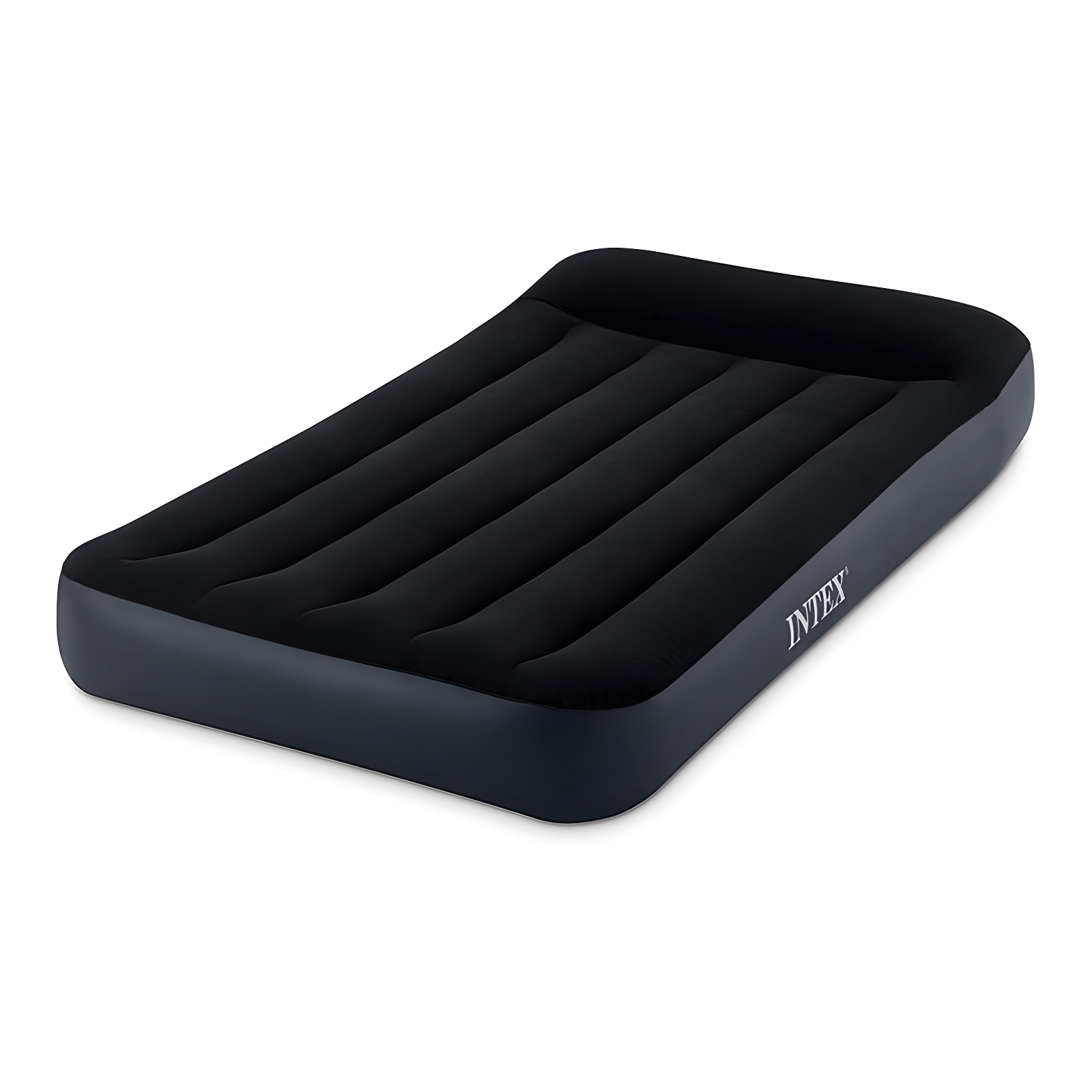 Intex Intex Dura Pillow Rest Classic Blow Up Mattress Air Bed with Built In Pump