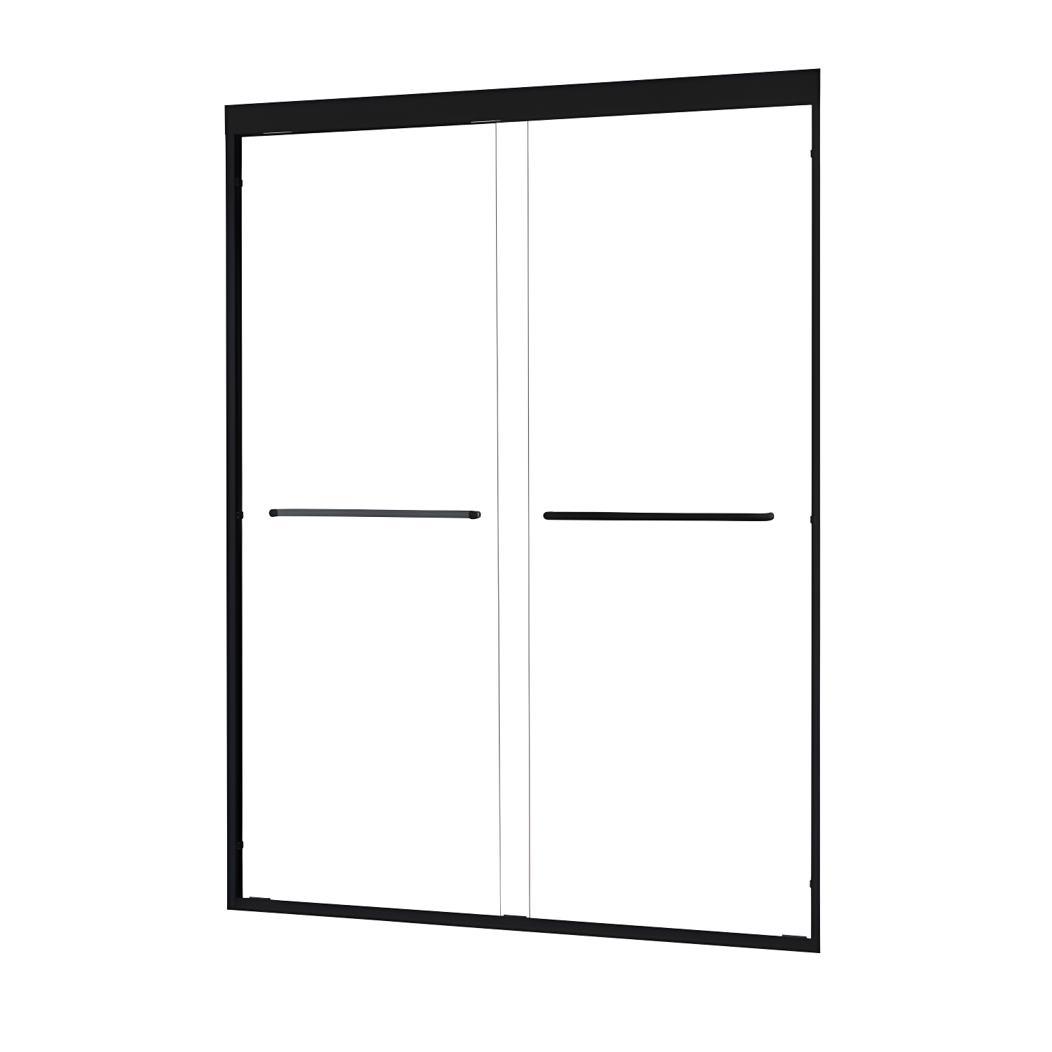 Ennis 48" W x 76" H By Pass Framed Shower Door with Clear Glass