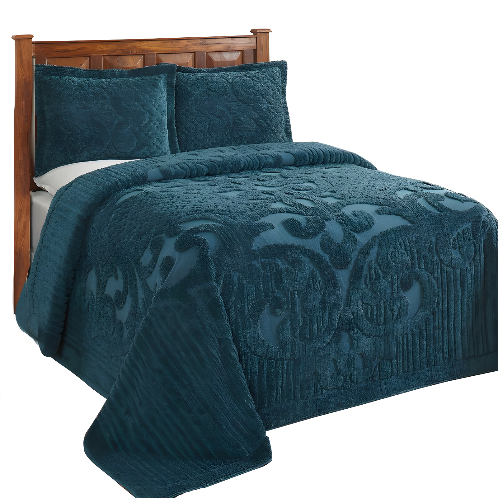 Better Trends Ashton 100% Cotton Chenille Bedspread with Medallion Pattern,  Soft & Breathable Coverlet, Luxurious Bedding for All Seasons, Machine Washable