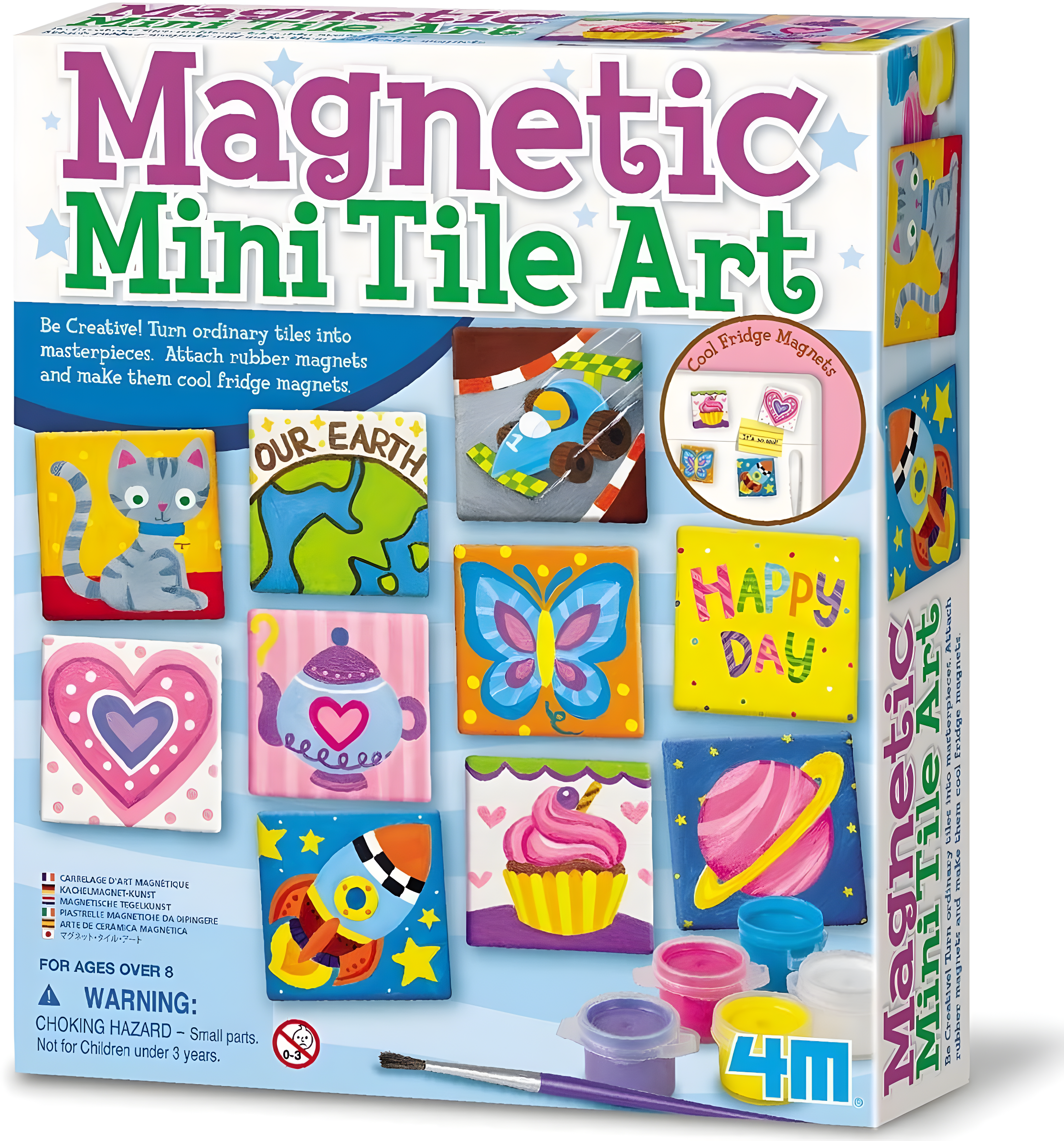 4M Magnetic Tile Art & Craft Kit (27 Pieces)