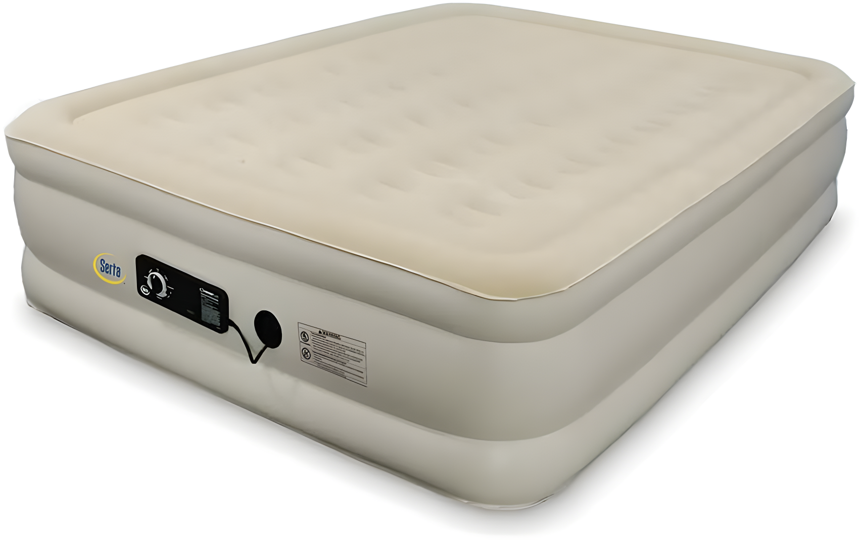 Serta 16" Raised Queen Luxury Air Mattress with Internal Ac Pump