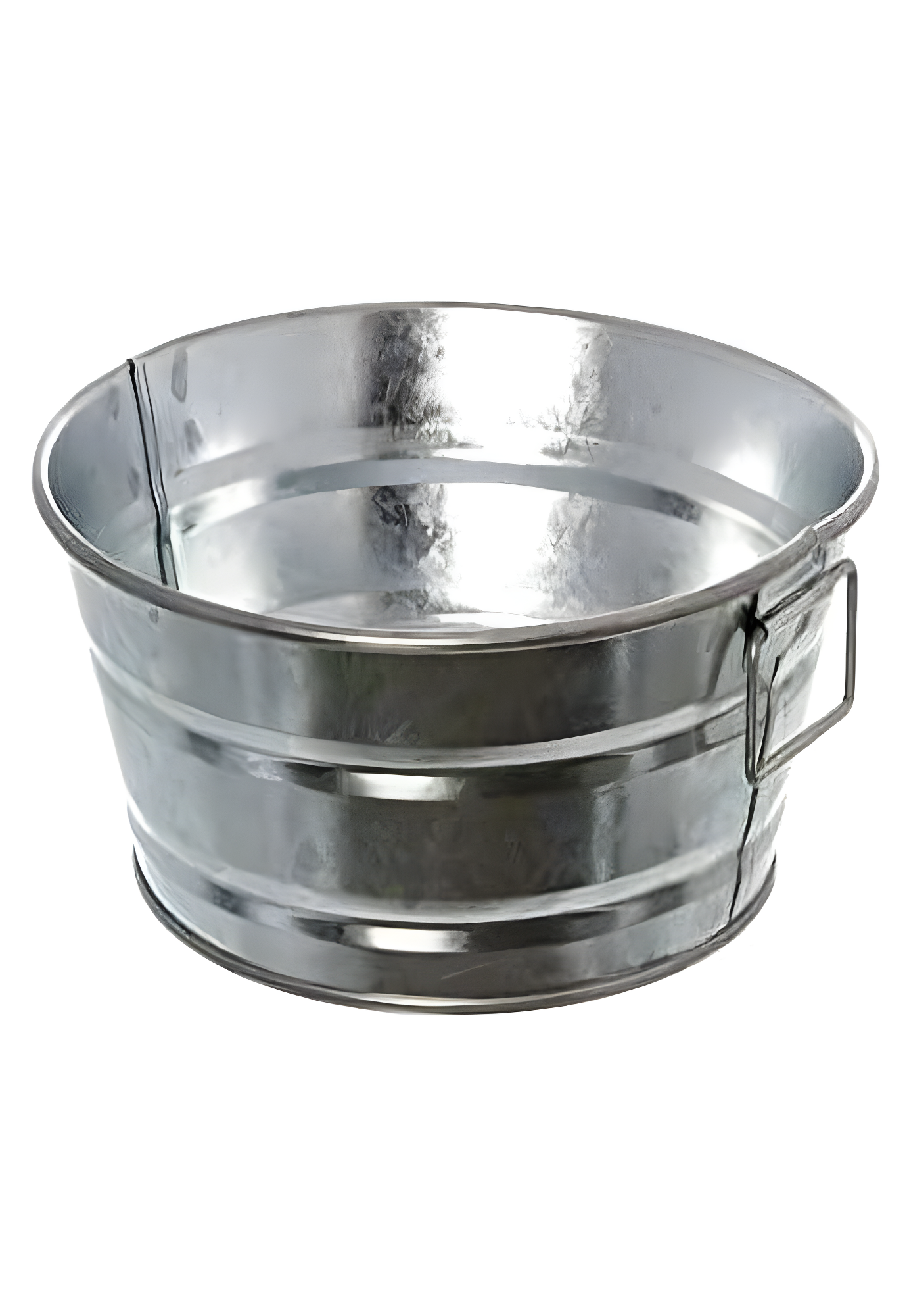 American METALCRAFT, Inc. MTUB83 Round Galvanized Metal Tub, Silver 37-Ounces