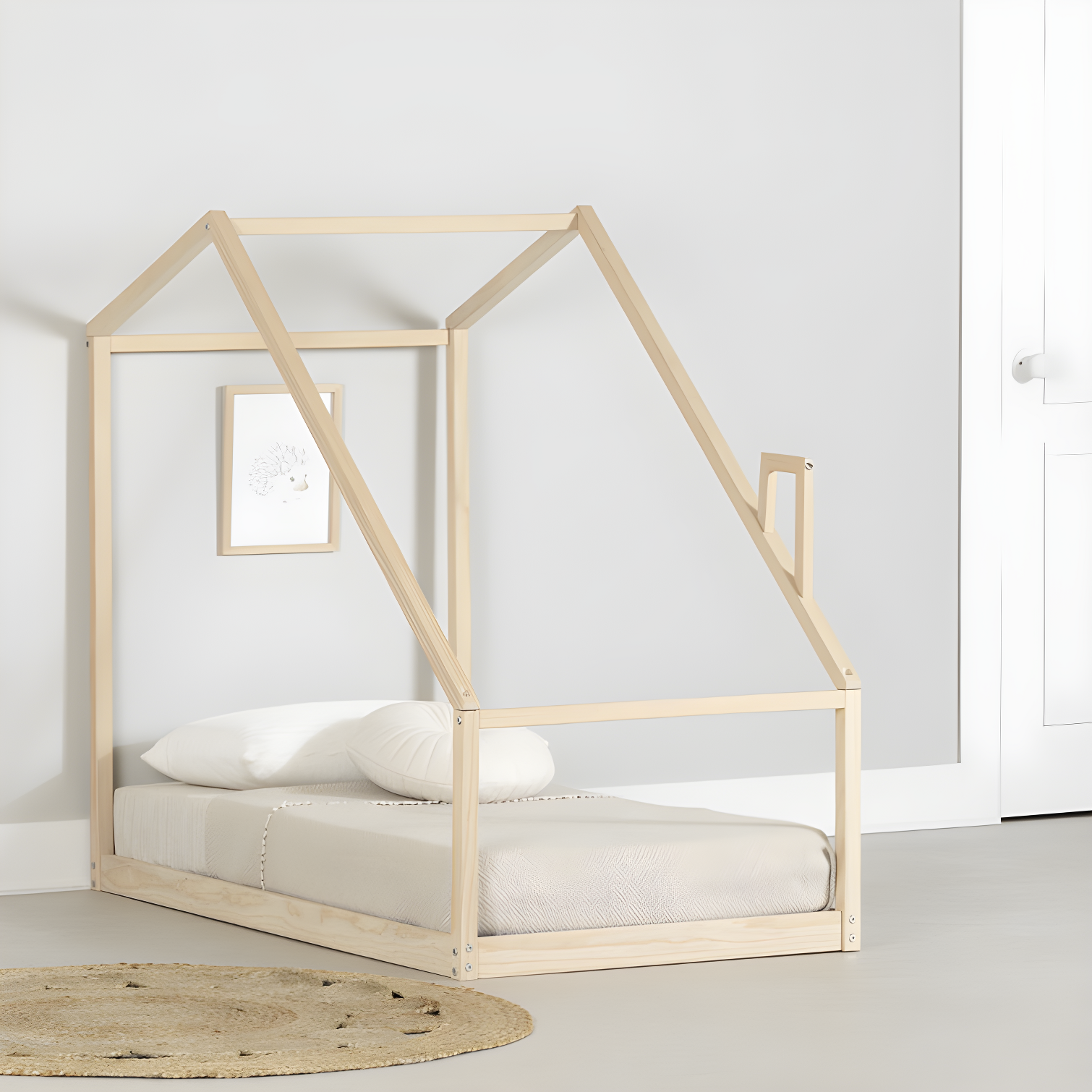 Sweedi Solid Wood Toddler House Bed
