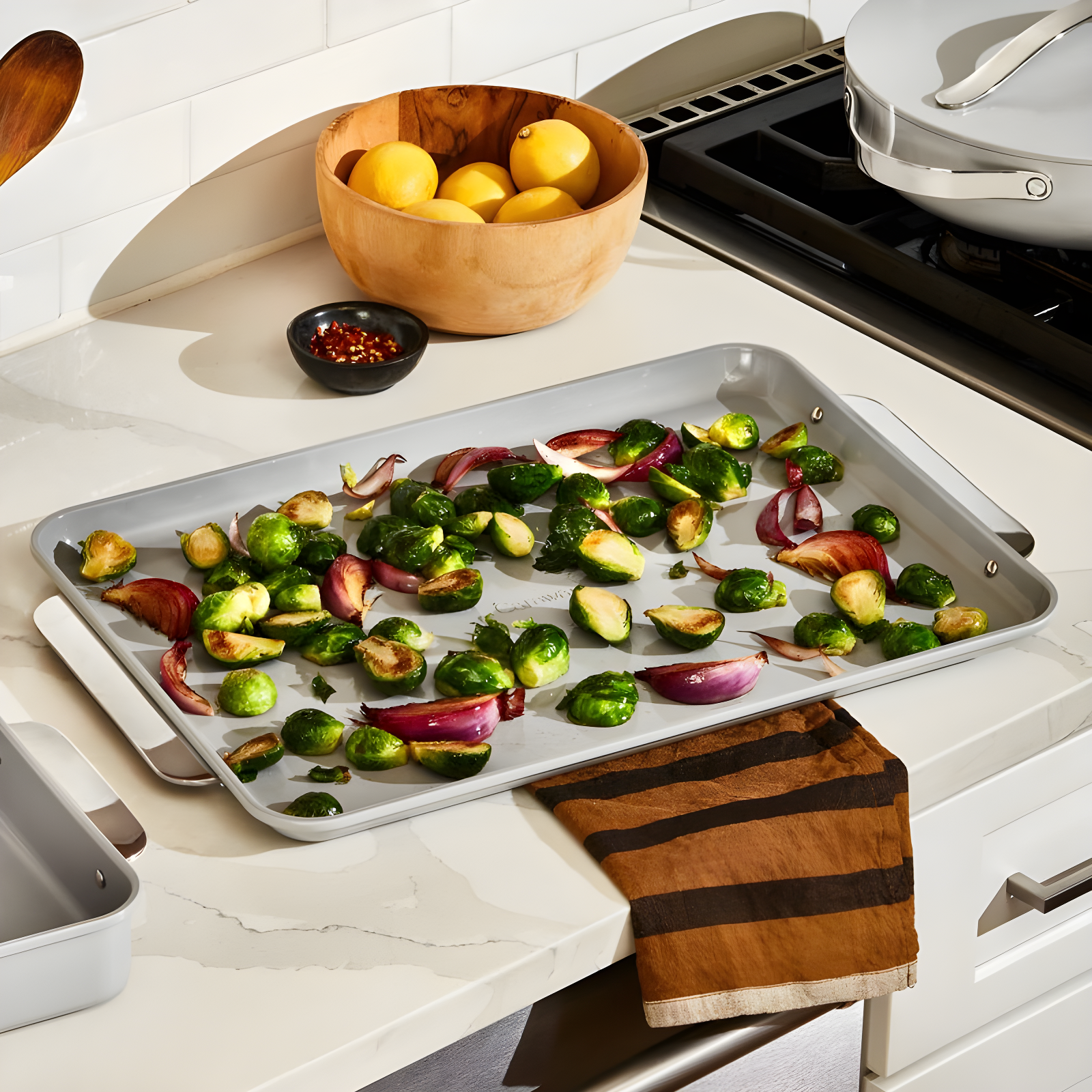 Caraway Home ® Sage Non-Stick Ceramic Baking Sheet Duo