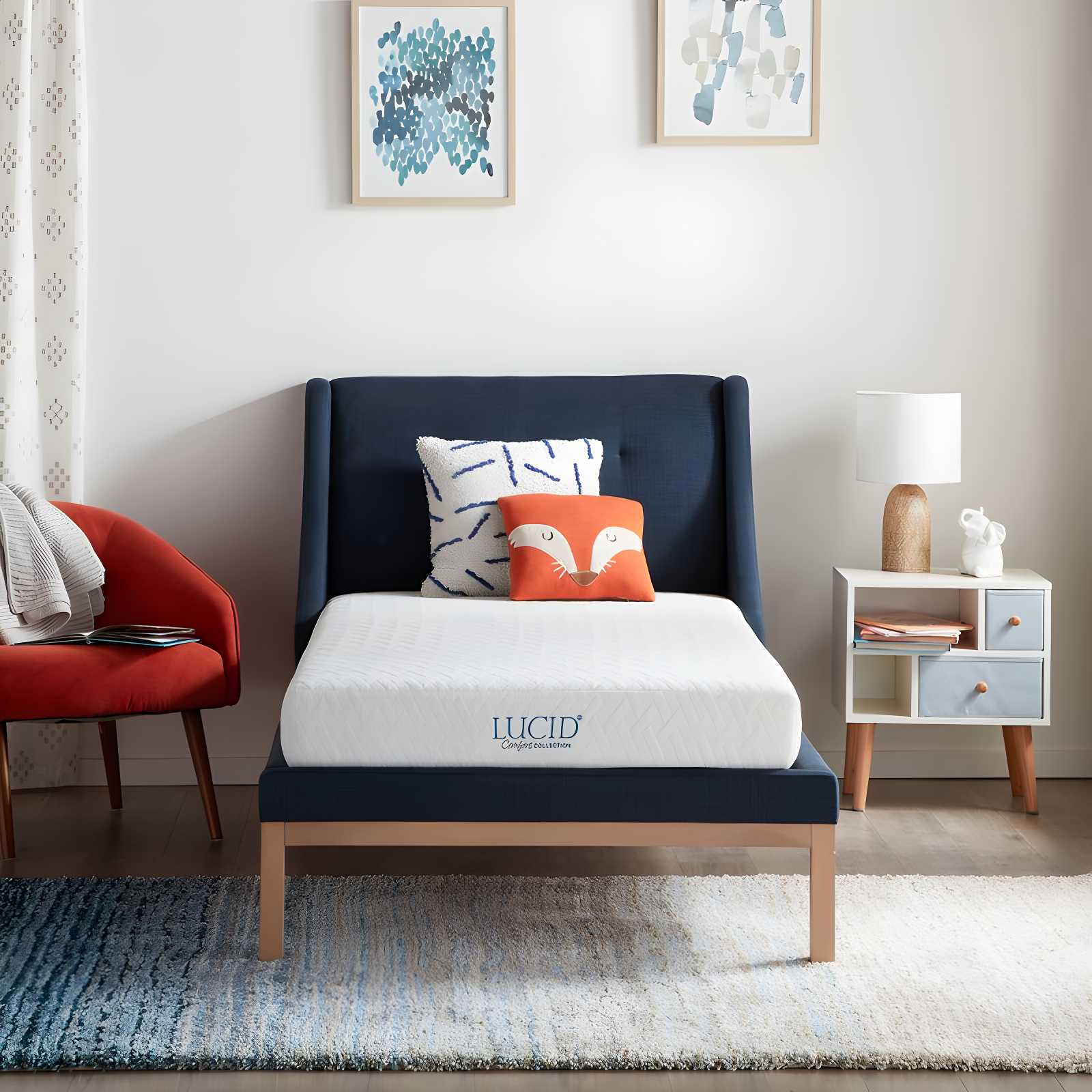 LUCID Firm Cooling Gel infused Memory Foam Mattresses