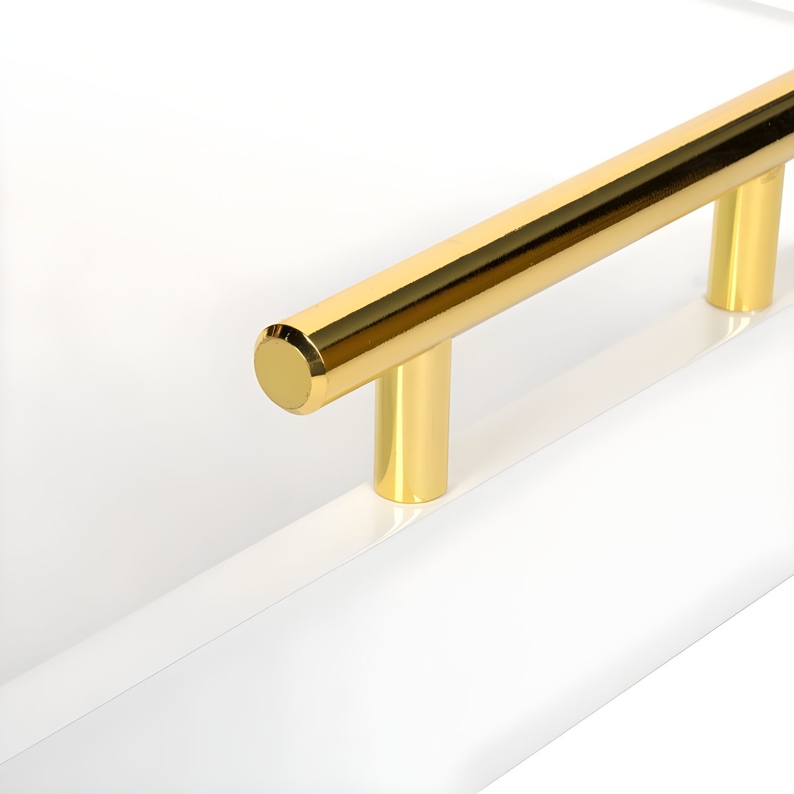 Kate and Laurel Lipton Tray, 16.5x12.25, White and Gold