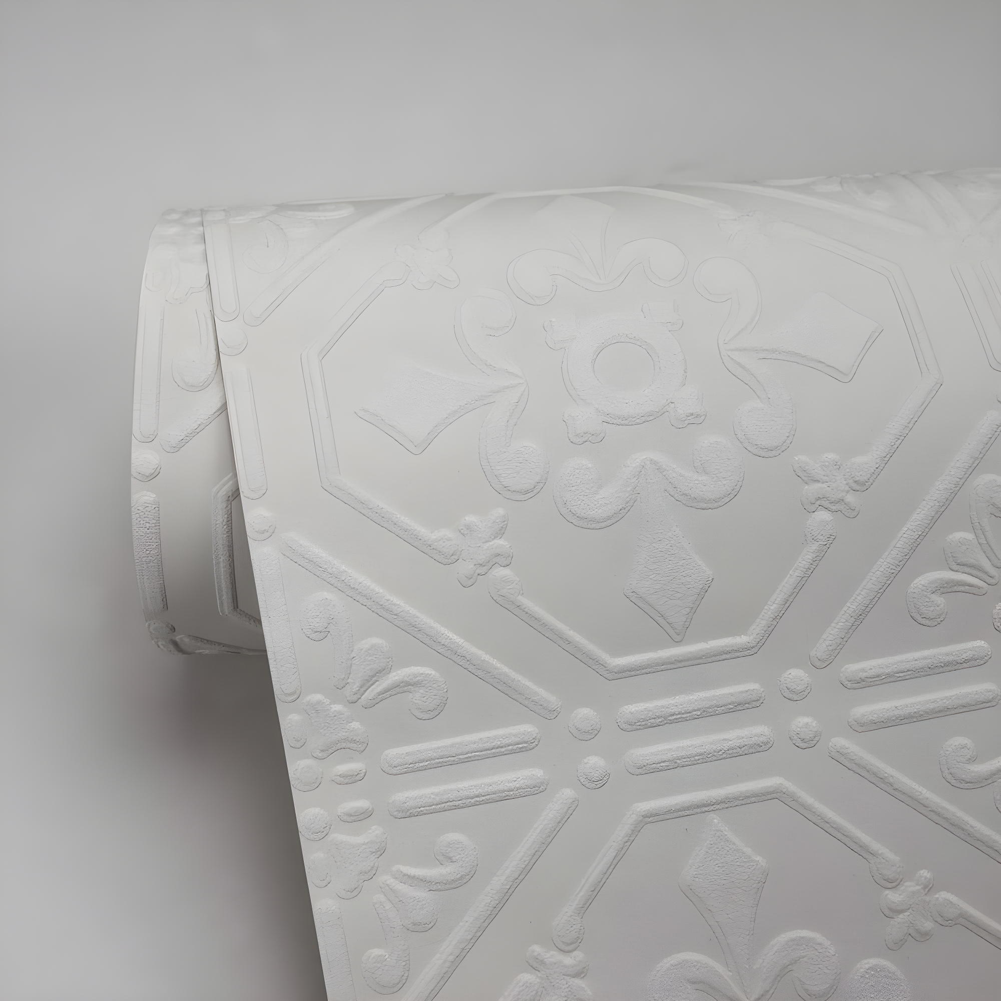Brewster Home Fashions Brooklyn White Tin Paintable Wallpaper