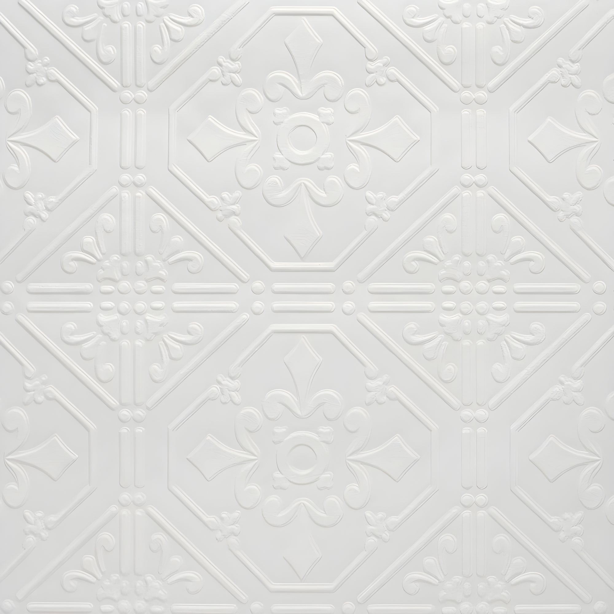 Brewster Home Fashions Brooklyn White Tin Paintable Wallpaper