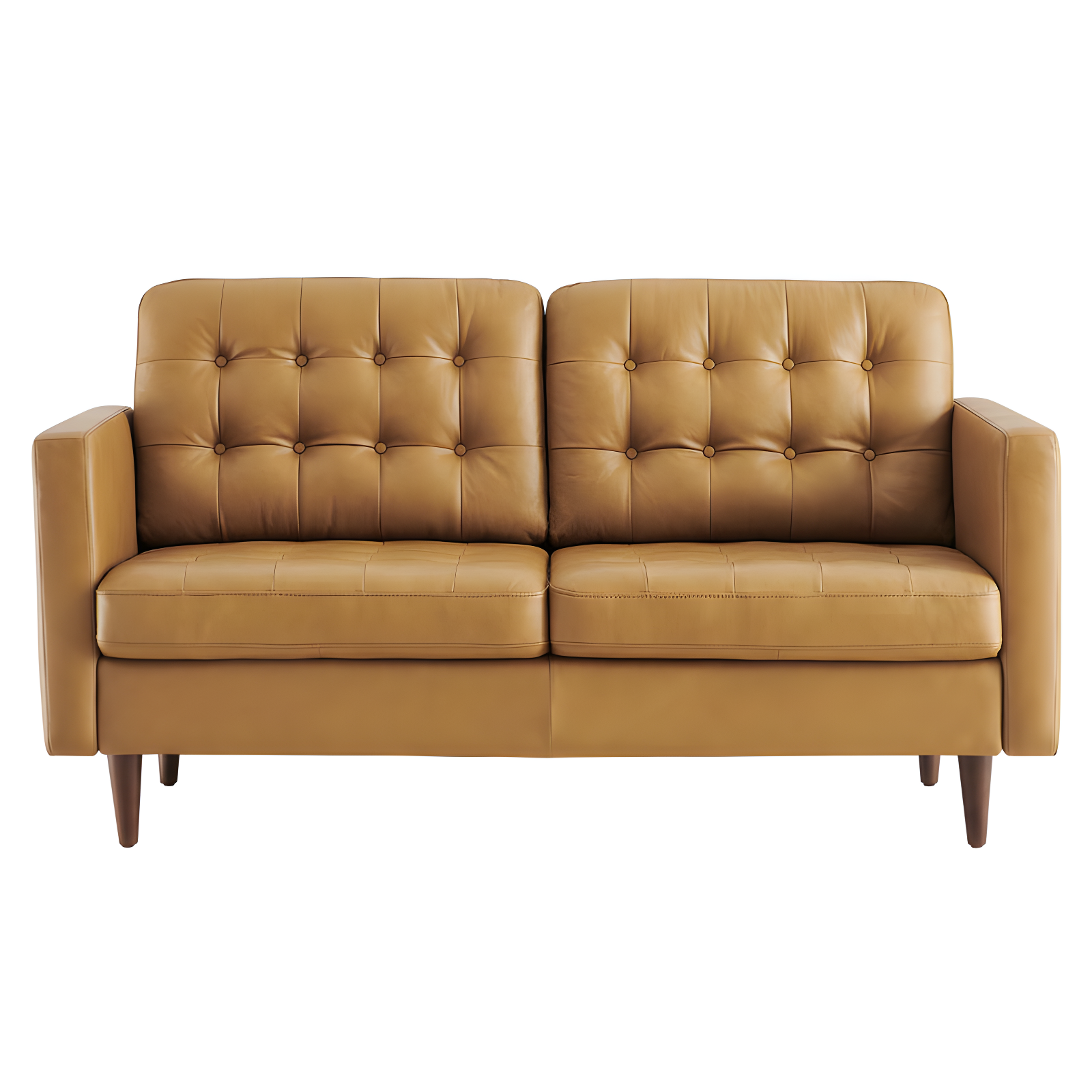 Modway Exalt Tufted Leather Loveseat