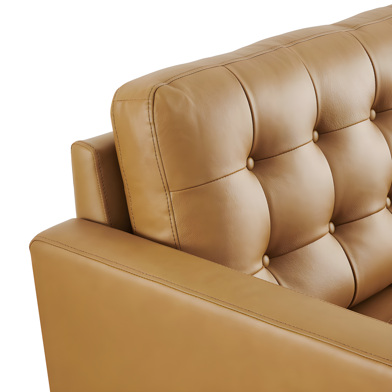 Modway Exalt Tufted Leather Loveseat