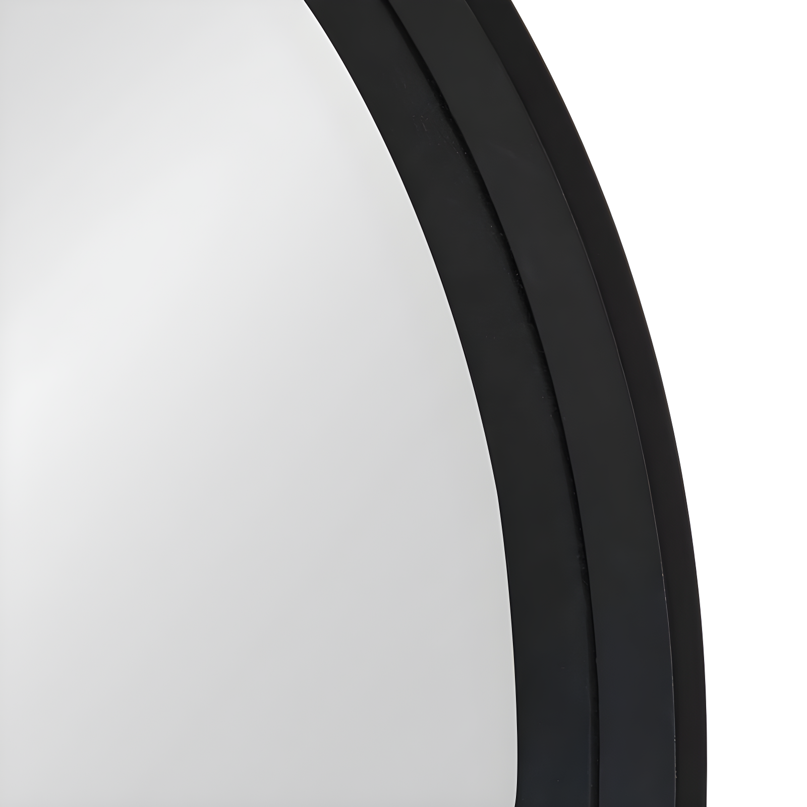 26" x 26" Travis Round Wood Accent Wall Mirror Black - Kate & Laurel All Things Decor: MDF, No Assembly Required