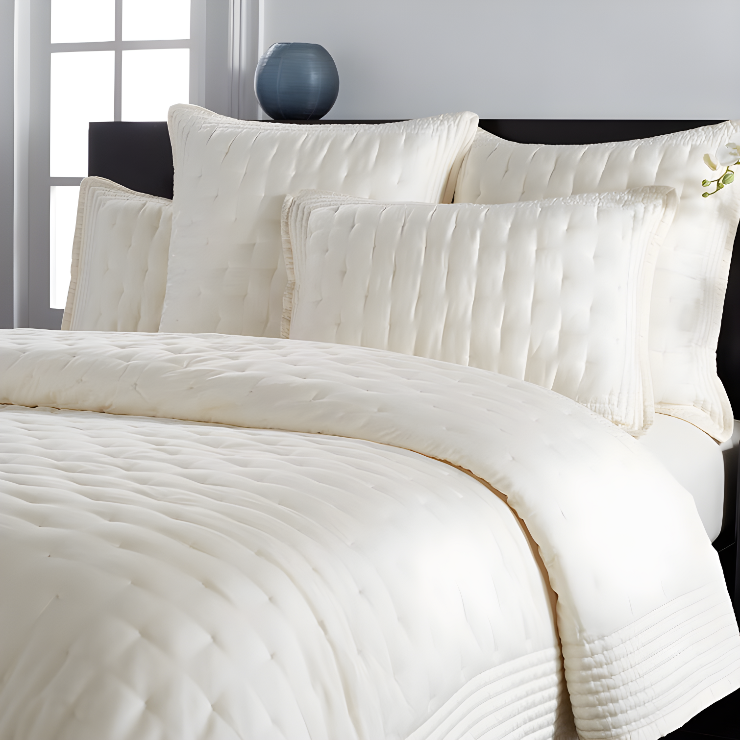 Essential Pure Silk Ivory Full/Queen Quilt