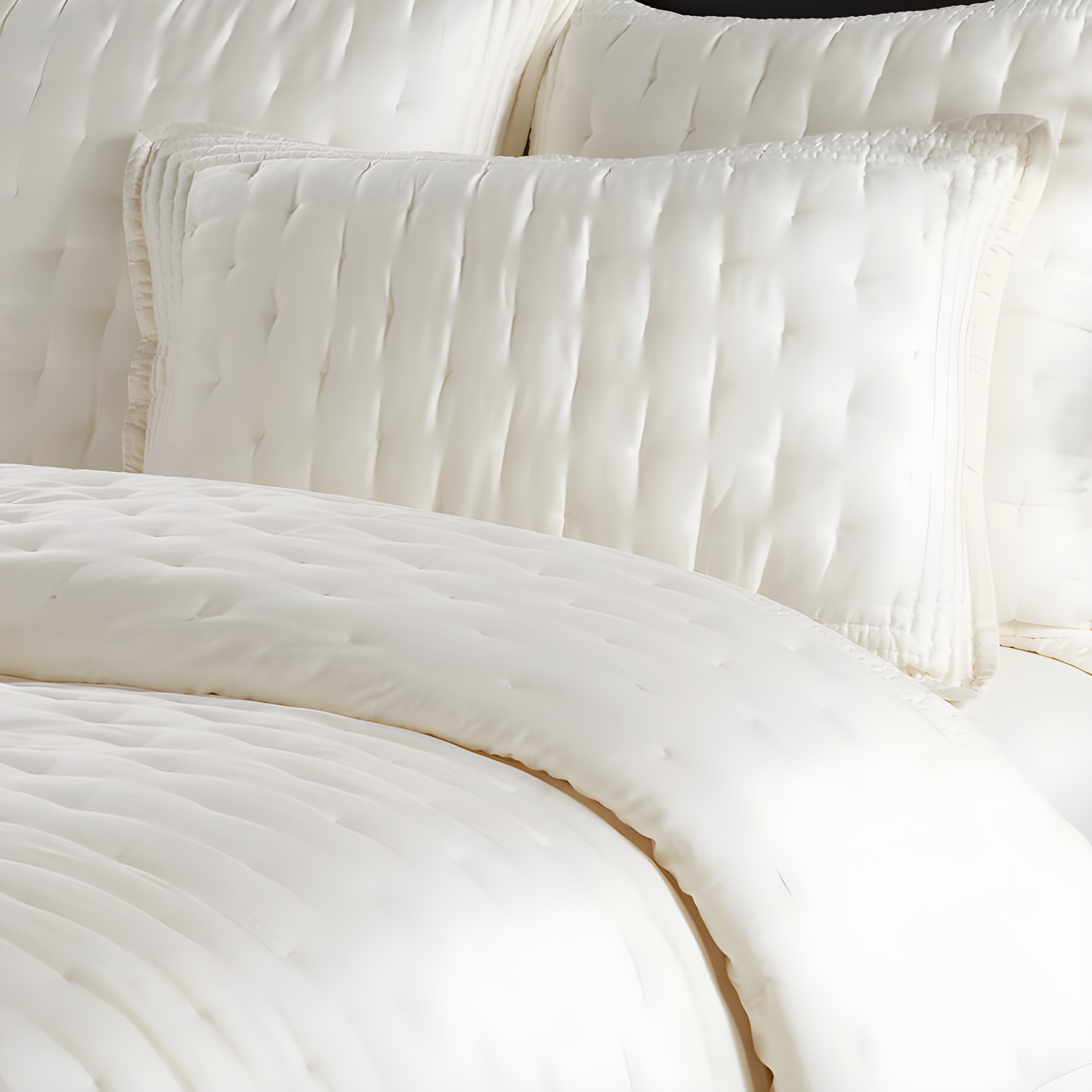 Essential Pure Silk Ivory Full/Queen Quilt