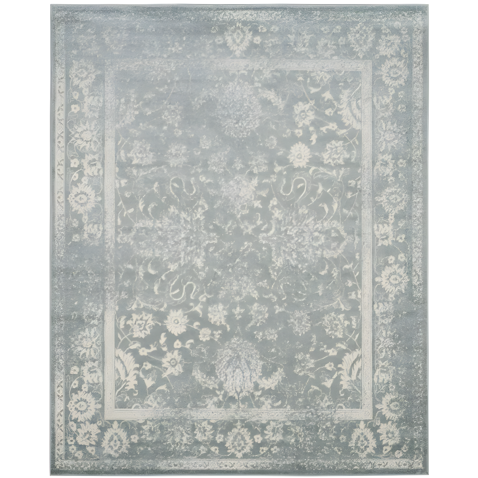 Adirondack ADR109 Machine Made Indoor Area Rug - Slate/Ivory - 10'x14' - Safavieh