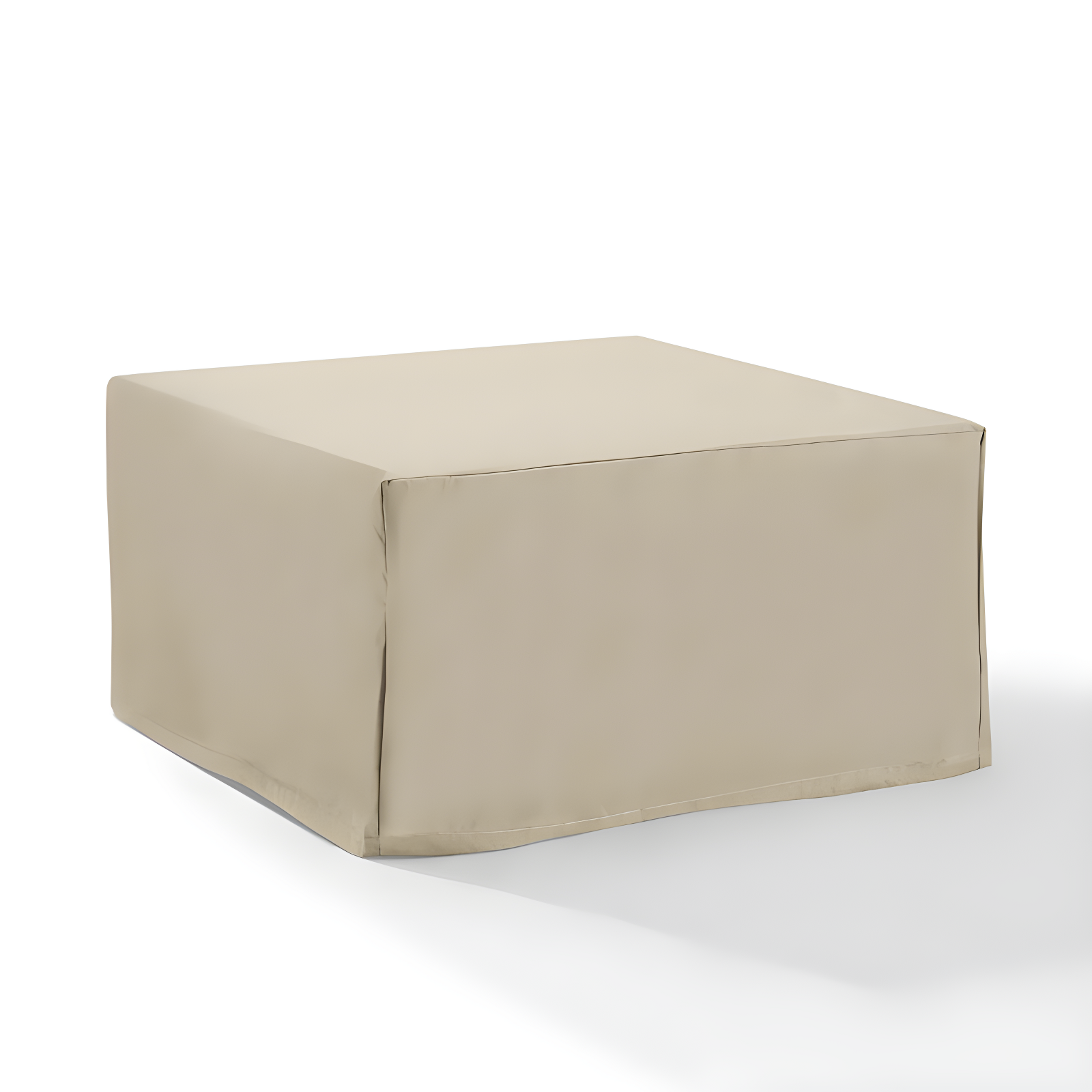 Crosley Outdoor Square Table & Ottoman Furniture Cover Tan: Heavy Gauge Vinyl, Waterproof