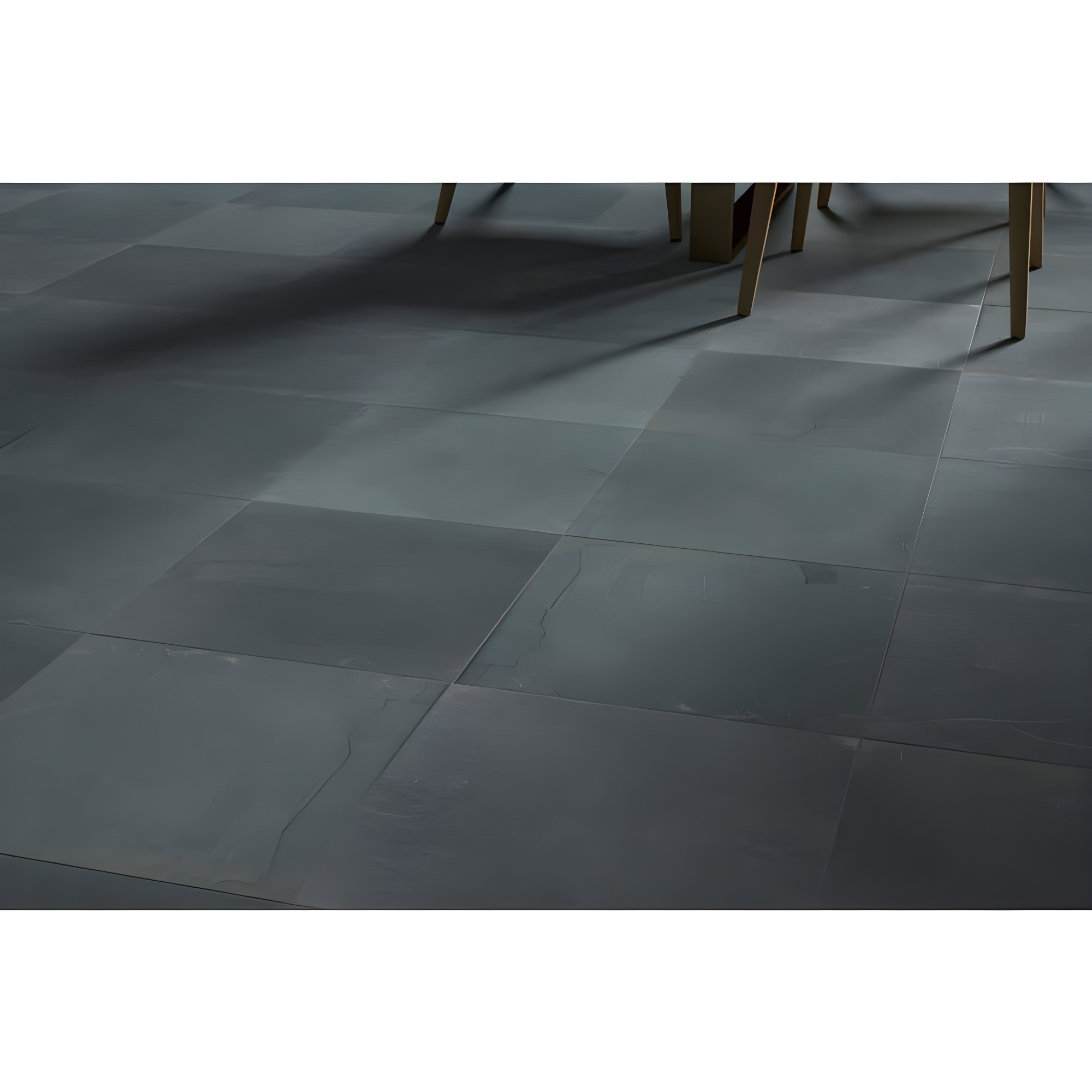 Midnight Black 16x16 Matte Slate Tile with Straight Edge