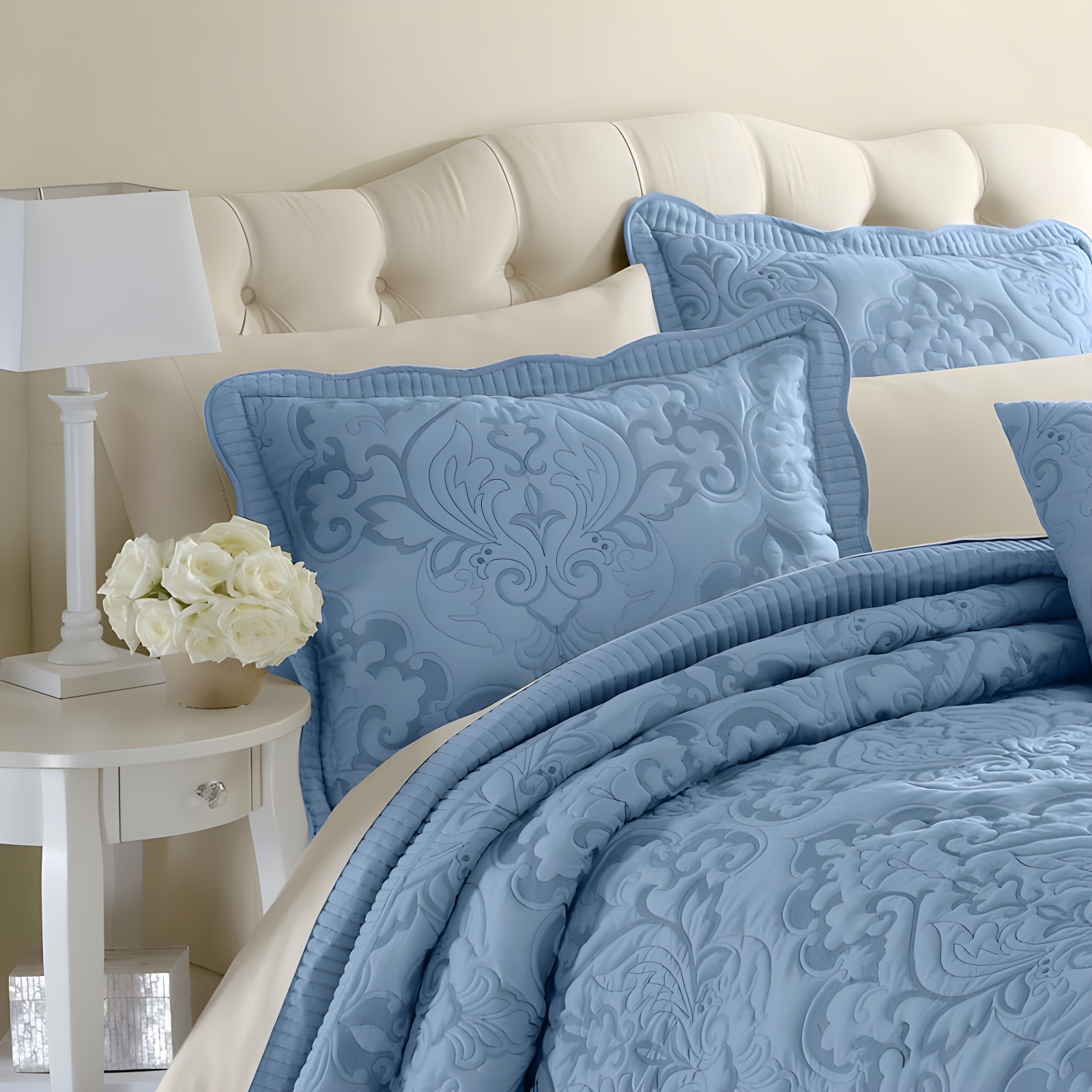BrylaneHome Amelia Sham - King, Taupe