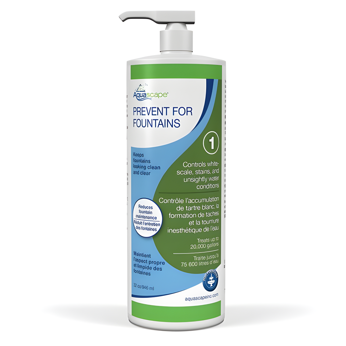 PREVENT For Fountains No Power Source Required / Manual Algae Control