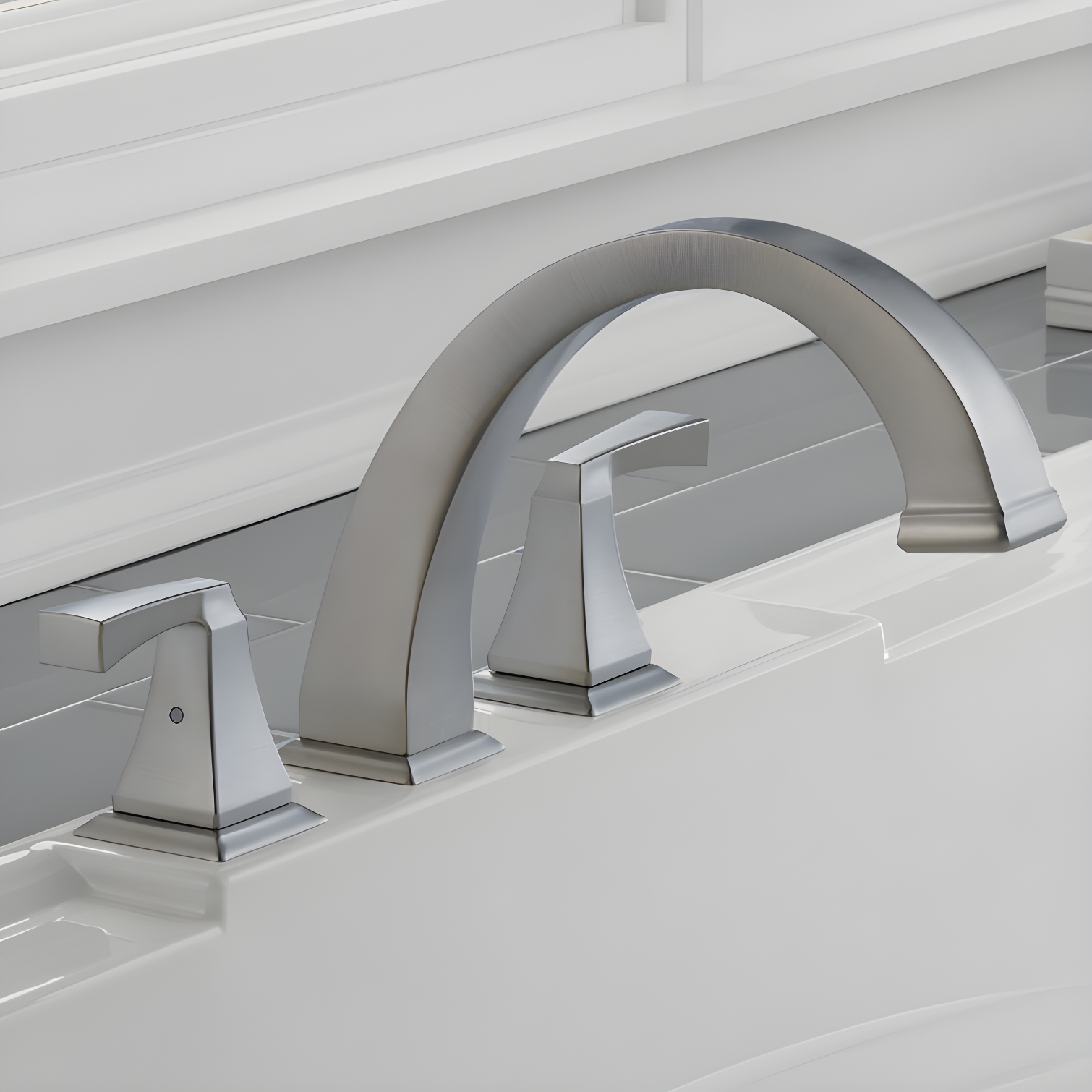 Dryden Double Handle Deck Mounted Roman Tub Faucet Trim
