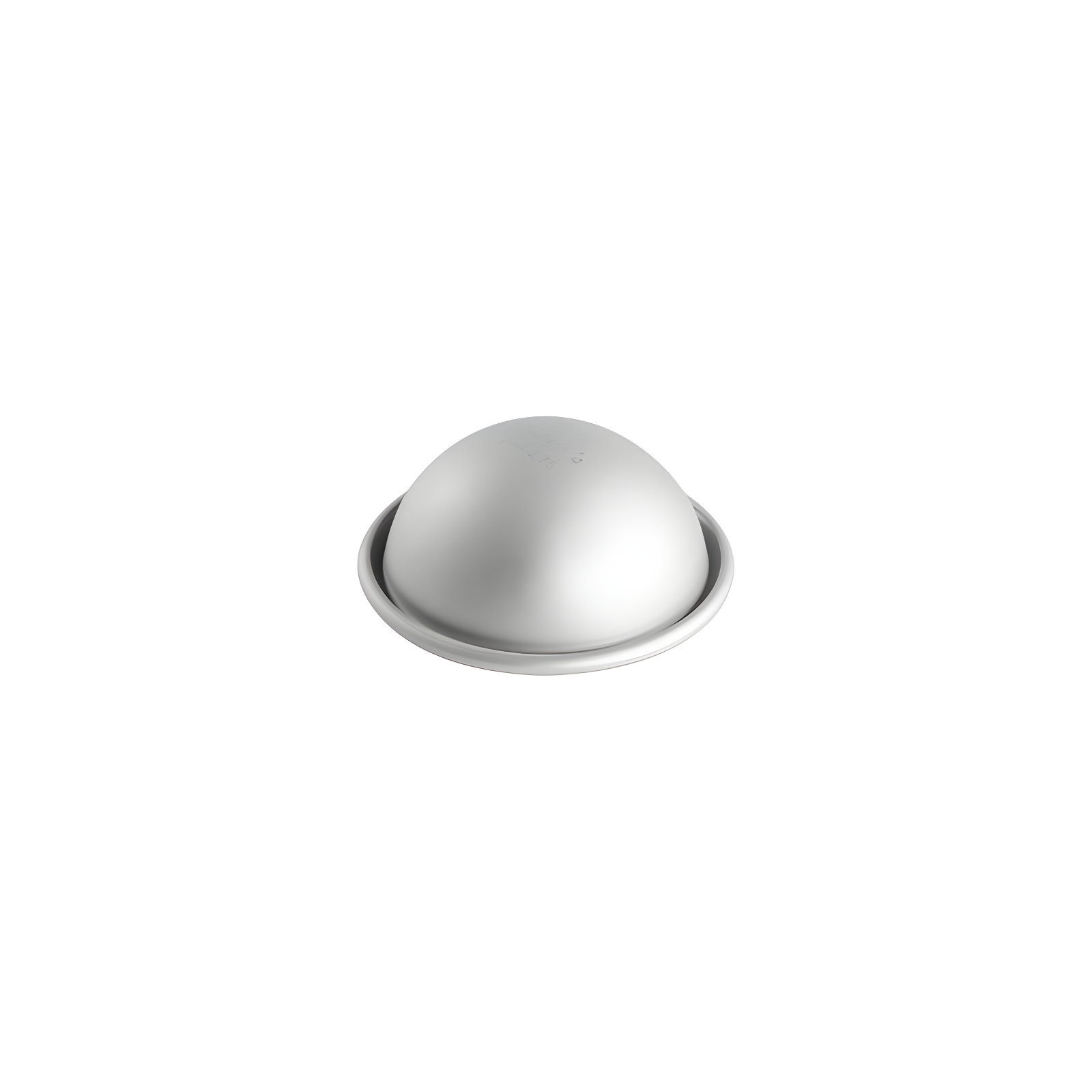 Fat Daddio's PHA-275 Anodized Aluminum Hemisphere Cake Pan, 2.75" x 1.4", Silver