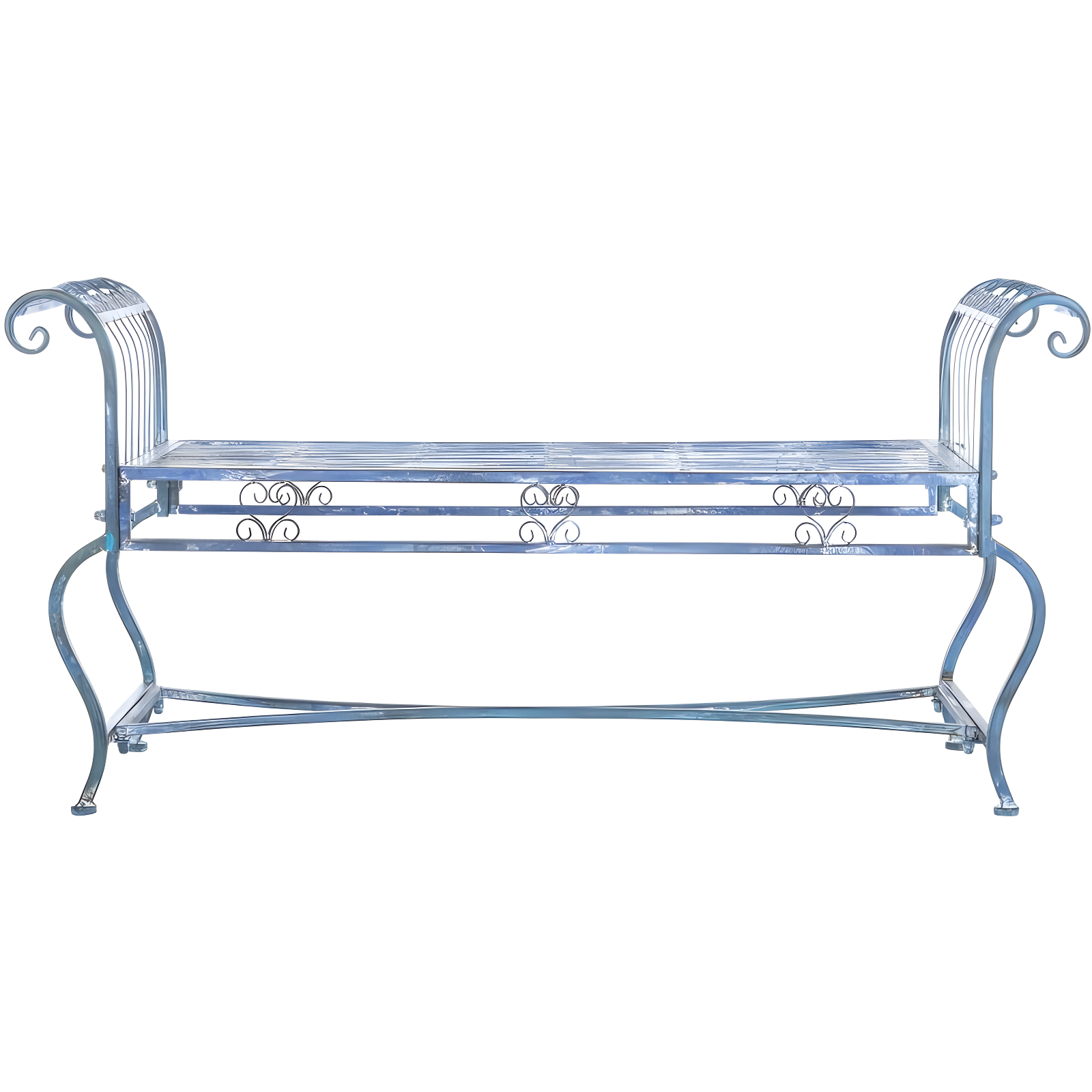 Brielle Bench - Outdoor - PAT5004 - Mossy Blue - Safavieh