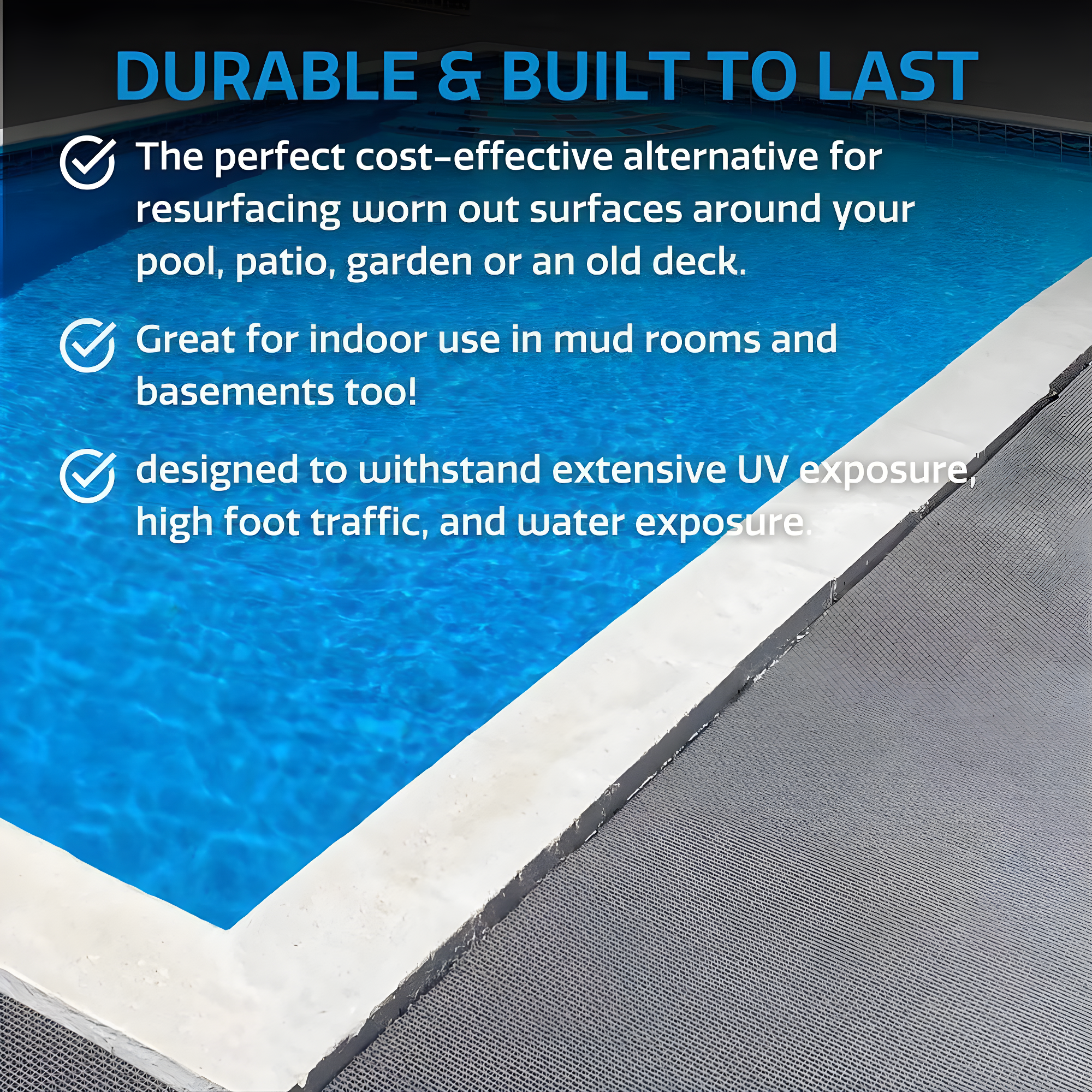 12" x 12" Plastic Interlocking Deck Tile (40-Pack)