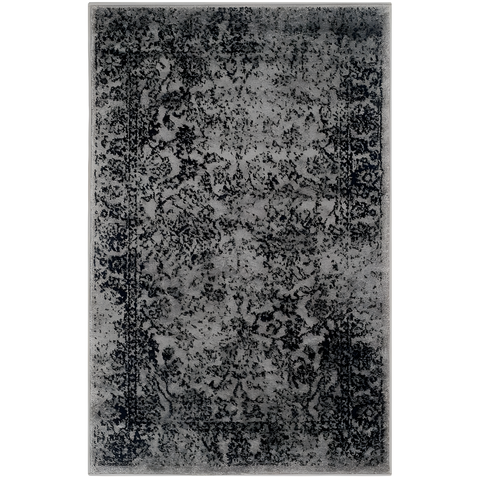 Adirondack ADR109 Machine Made Indoor Accent Rug - Grey/Black - 2'-6"x4' - Safavieh