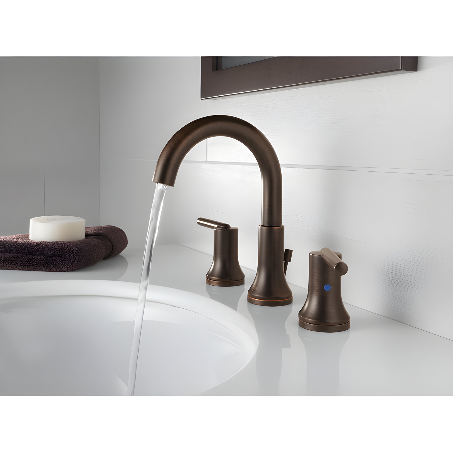 Trinsic Widespread Bathroom Faucet 3 Hole, 2-handle Bathroom Sink Faucet with Drain Assembly