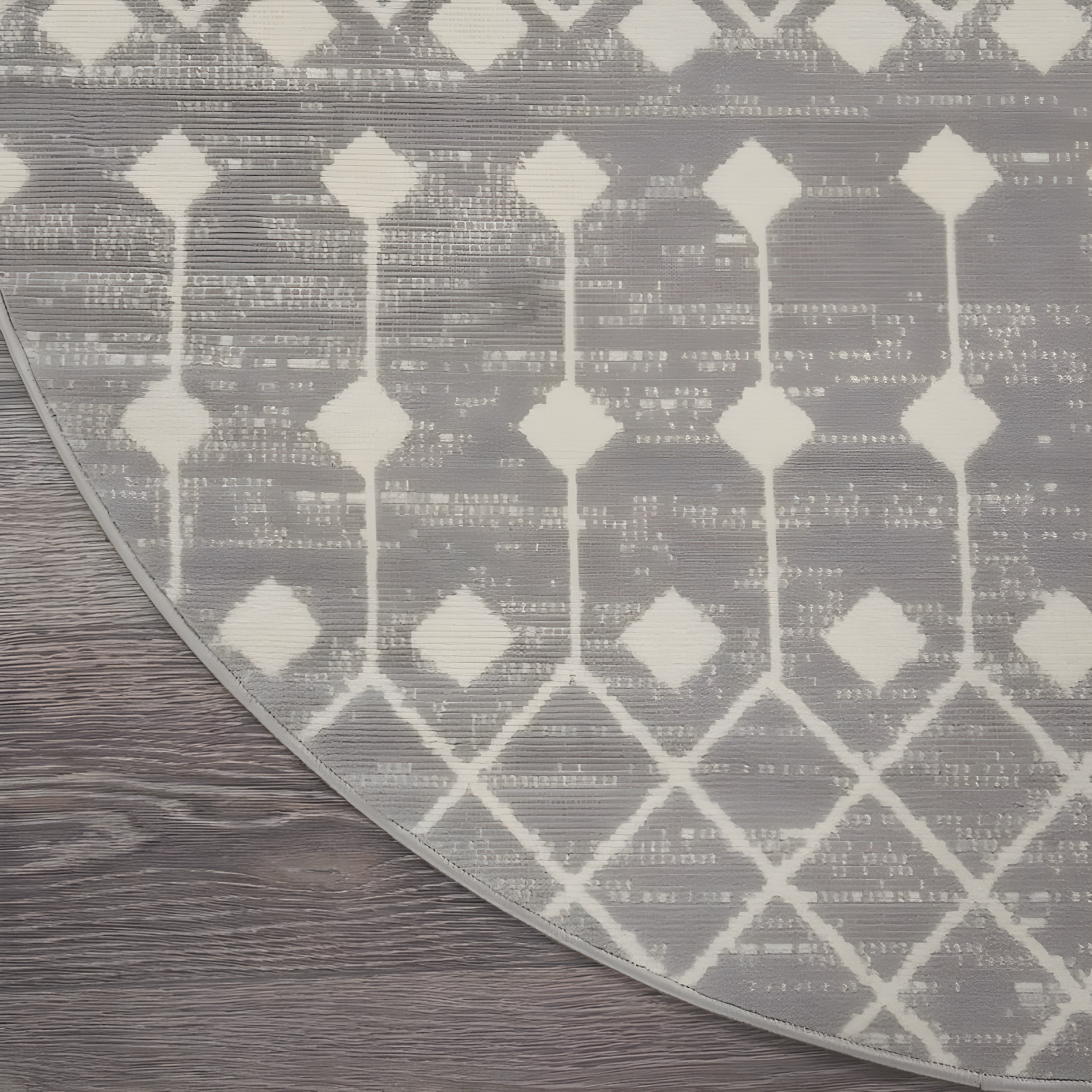 Nourison Grafix GRF37 Indoor Area Rug Grey 8' x ROUND