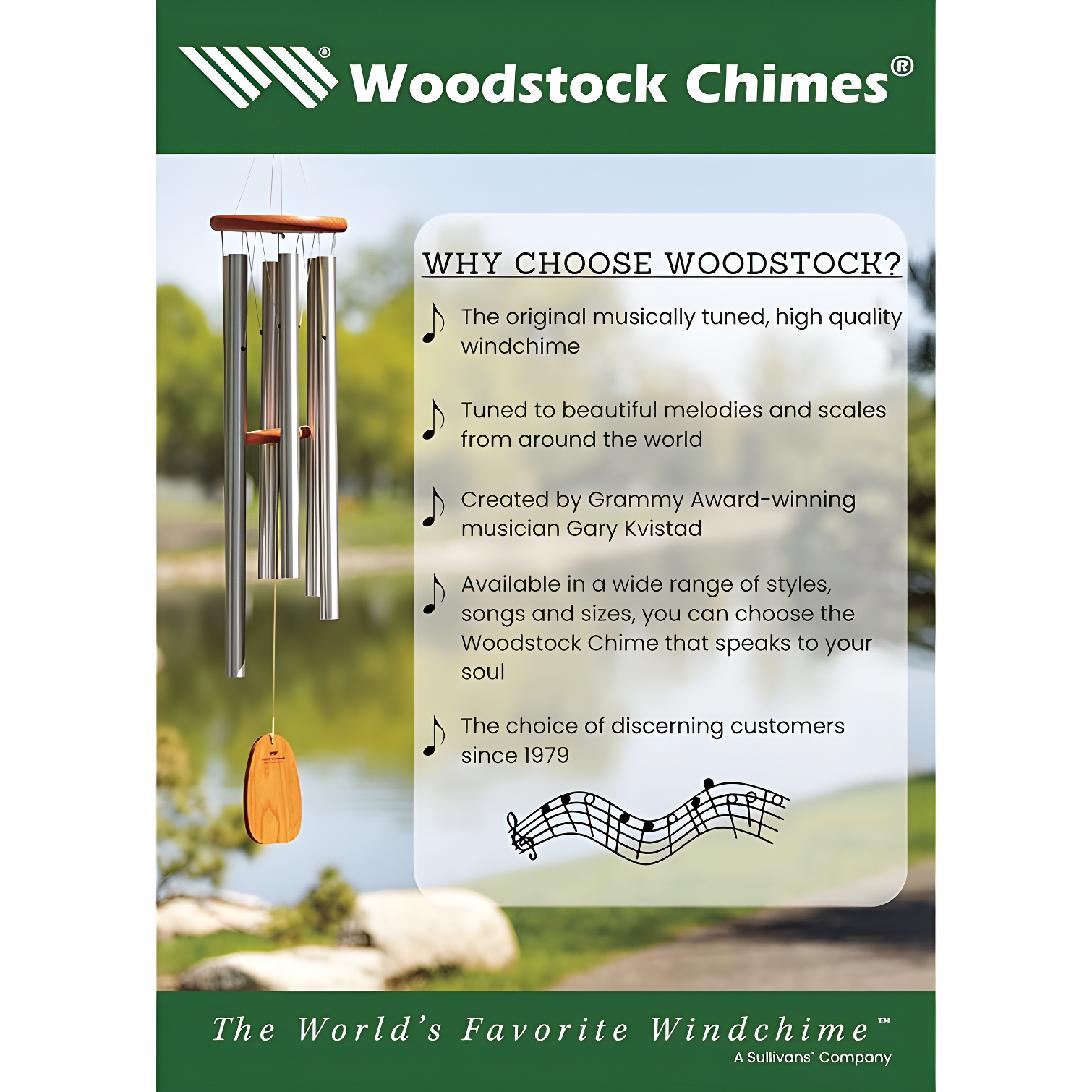 Woodstock Chimes Heroic Windbell™ Wind Chime