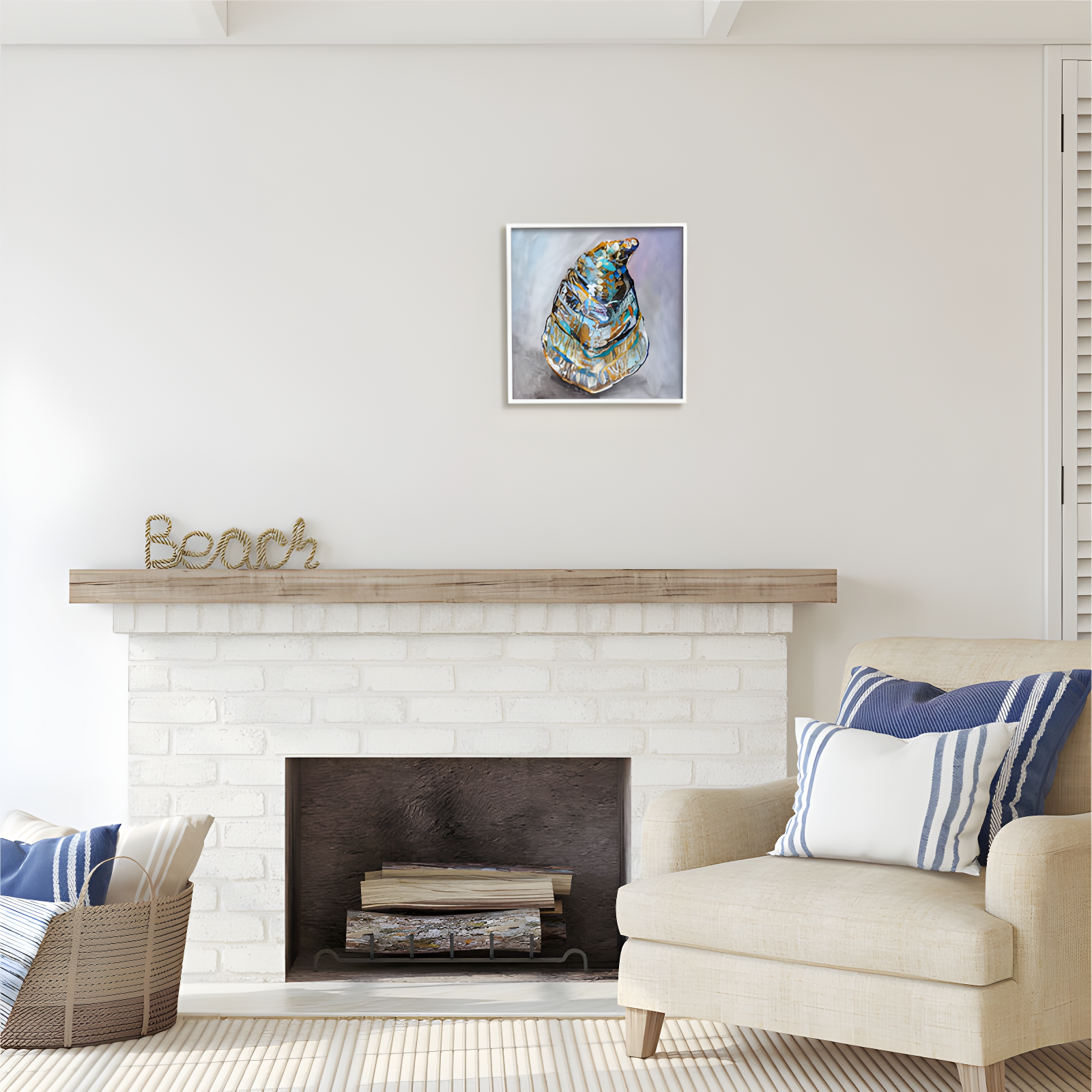 " Modern Oyster Painting " by Jeanette Vertentes Painting Print