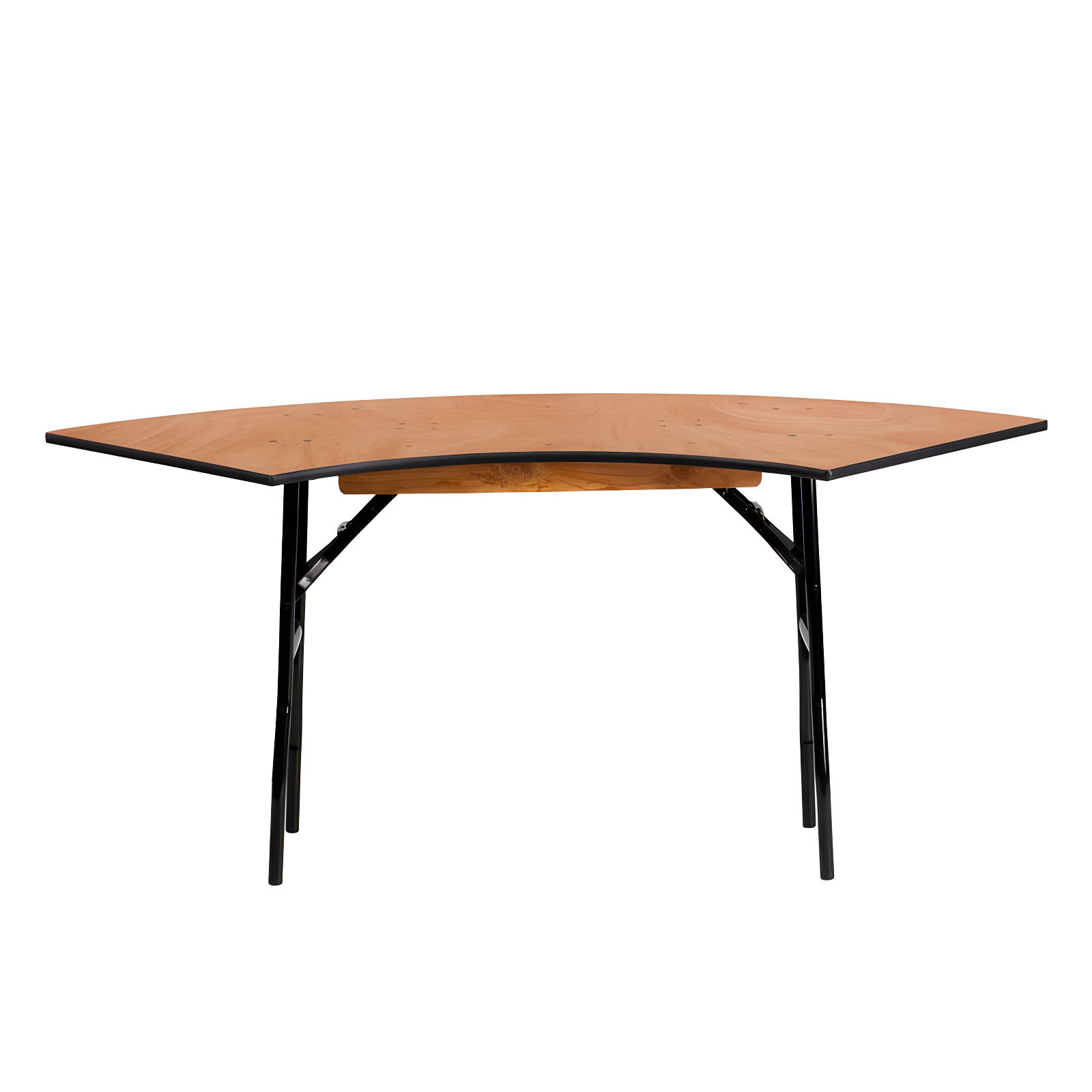 Flash Furniture Wofford 5.5 ft. x 2 ft. Serpentine Wood Folding Banquet and Hospitality Table