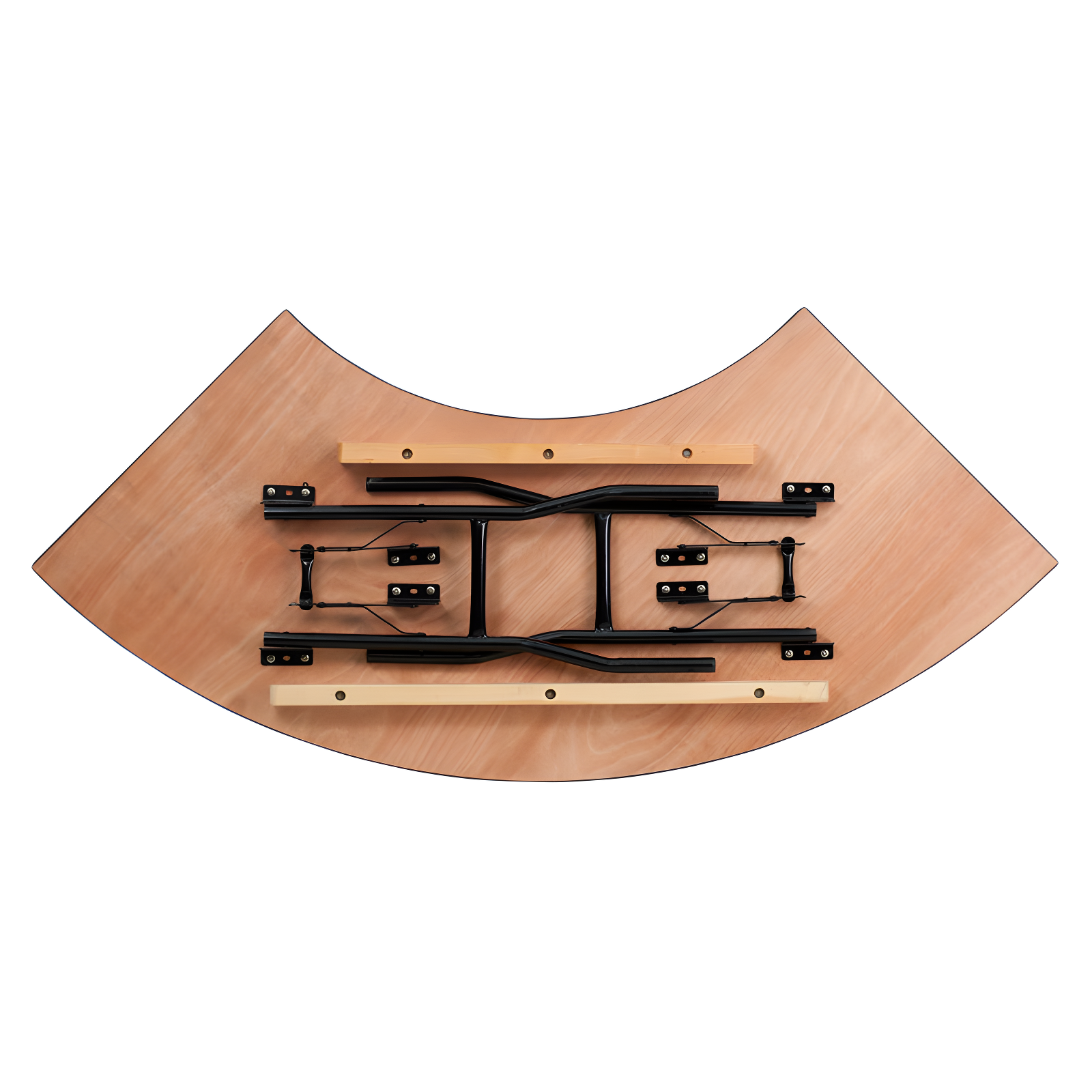 Flash Furniture Wofford 5.5 ft. x 2 ft. Serpentine Wood Folding Banquet and Hospitality Table