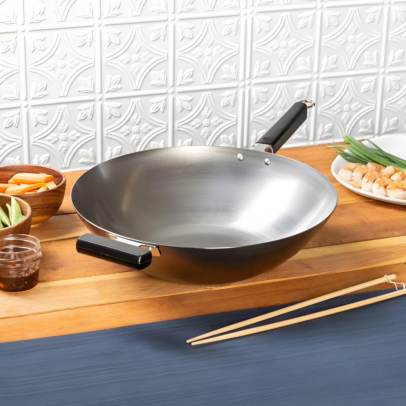 JOYCE CHEN 14'' Carbon Steel Wok