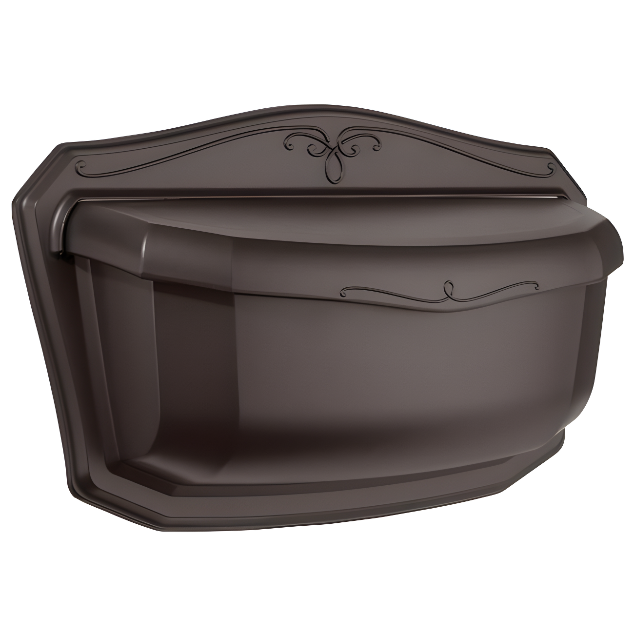 Architectural Mailboxes 2541RZ-10 Villa Wall Mount Mailbox - Rubbed Bronze - Small